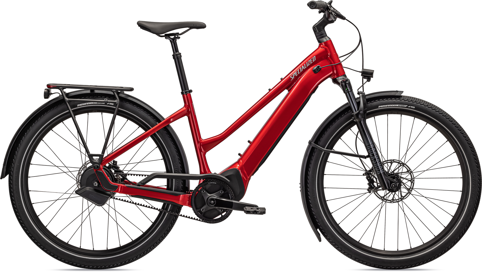 Specialized Turbo Vado 5.0 IGH Step-Through - Red Tint / Silver Reflective