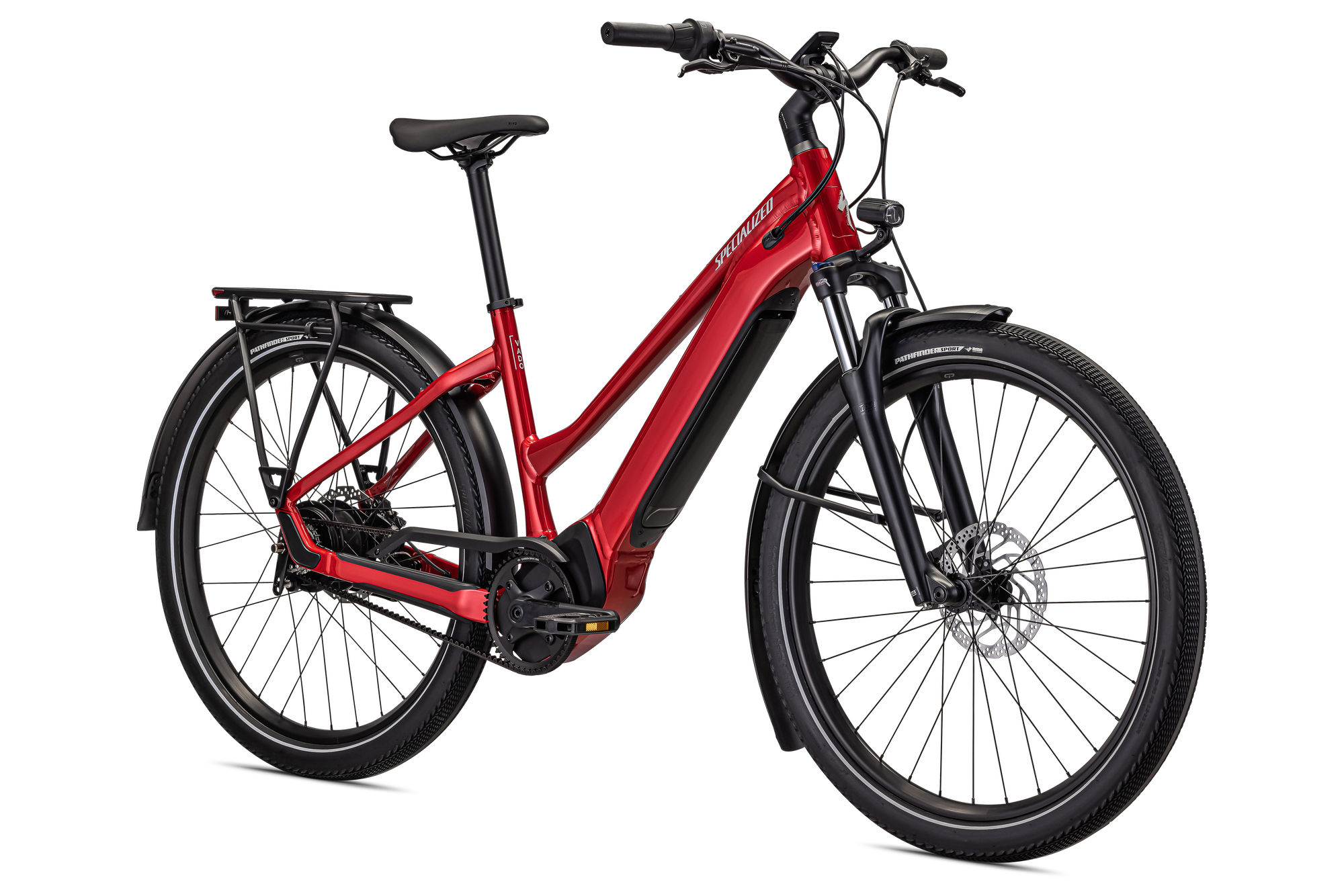 Specialized Turbo Vado 3.0 IGH Step-Through - Red Tint / Silver Reflective
