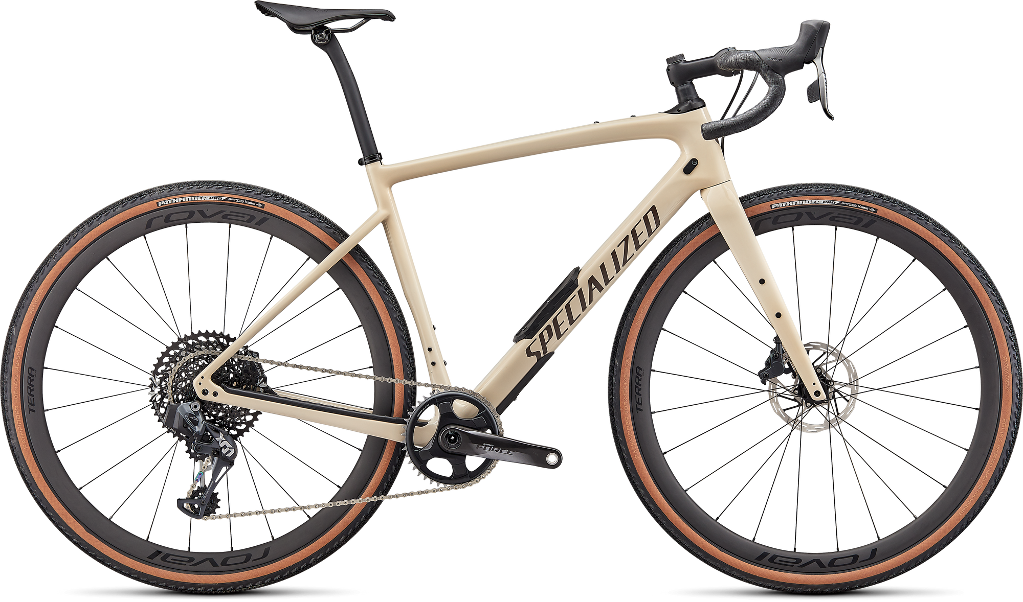 Specialized Diverge Pro Carbon - SRAM Force eTAP AXS / X01 Eagle AXS - Gloss Sand/Satin Doppio