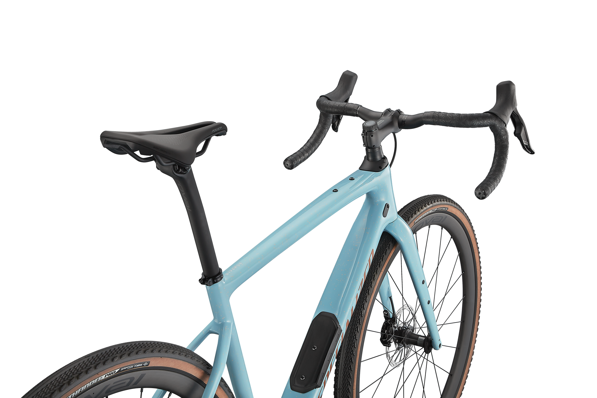 Specialized Diverge Expert Carbon - SRAM Rival eTAP AXS - Gloss Arctic Blue/Sand Speckle/Terra Cotta