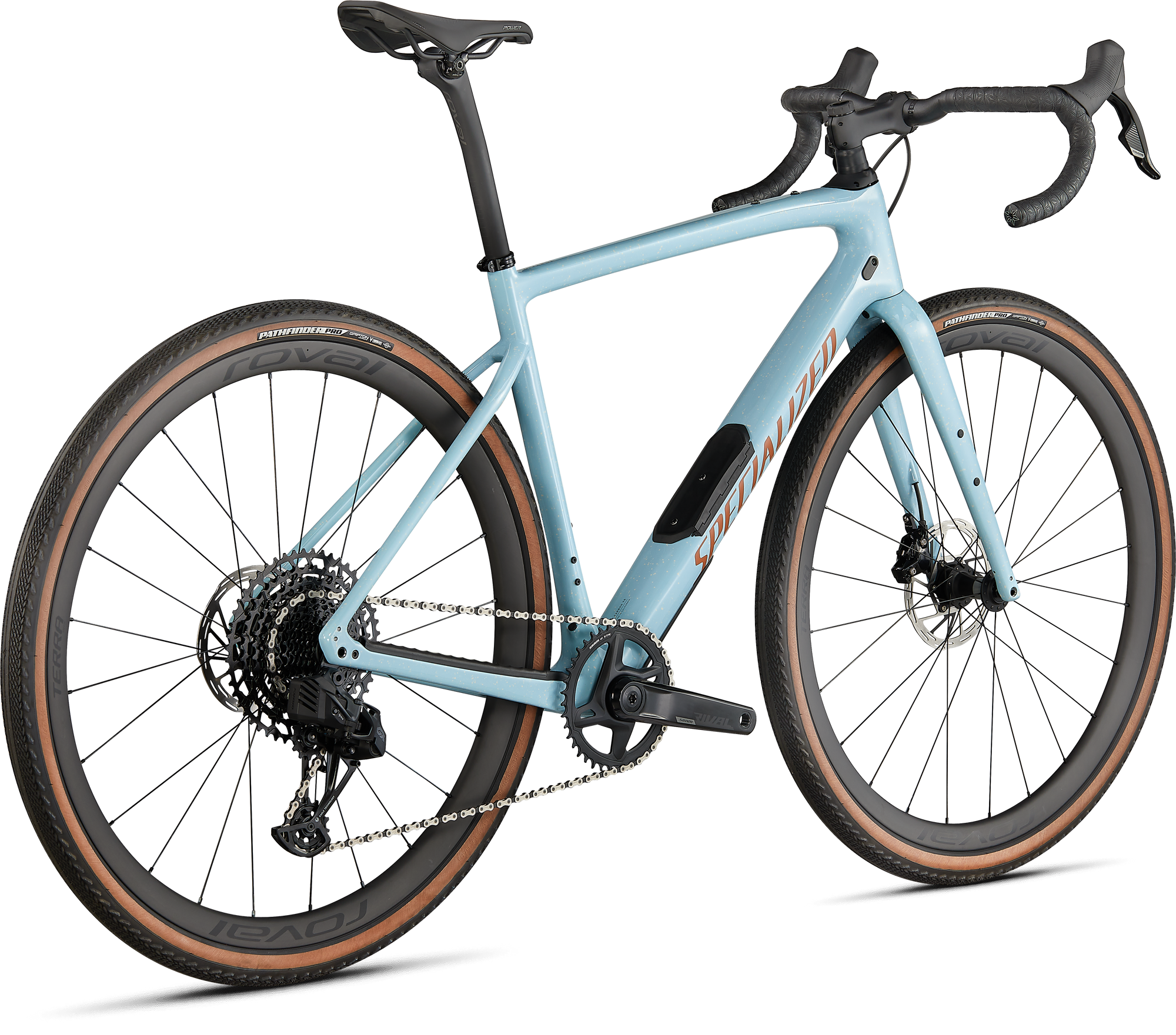 Specialized Diverge Expert Carbon - SRAM Rival eTAP AXS - Gloss Arctic Blue/Sand Speckle/Terra Cotta
