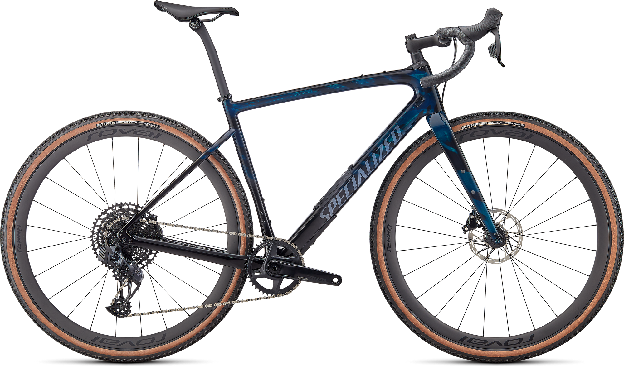 Specialized Diverge Expert Carbon - SRAM Rival eTAP AXS - Gloss Teal Tint/Carbon/Limestone/Wild