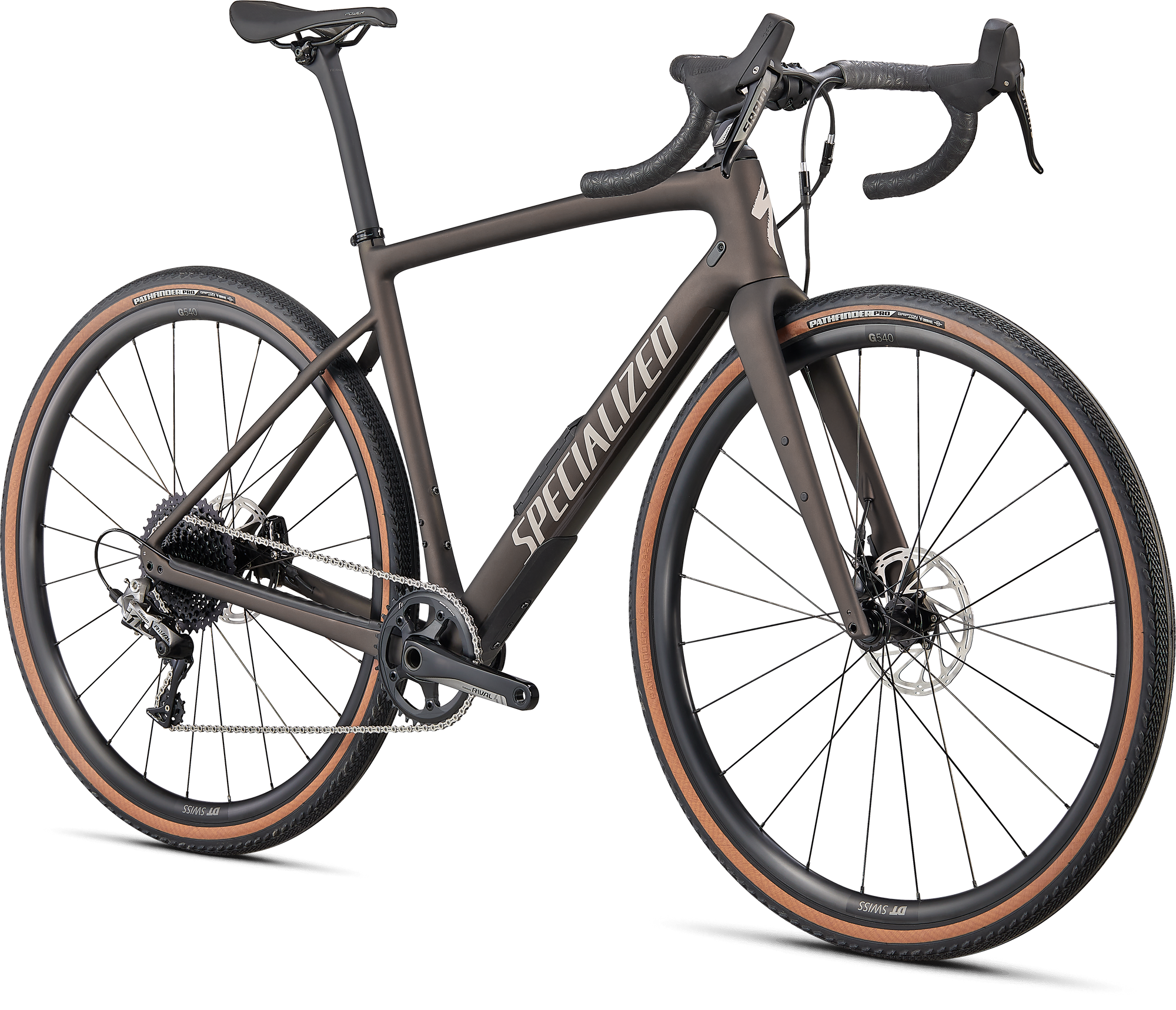 Specialized Diverge Comp Carbon - SRAM Rival - Satin Gunmetal/White/Chrome/Clean