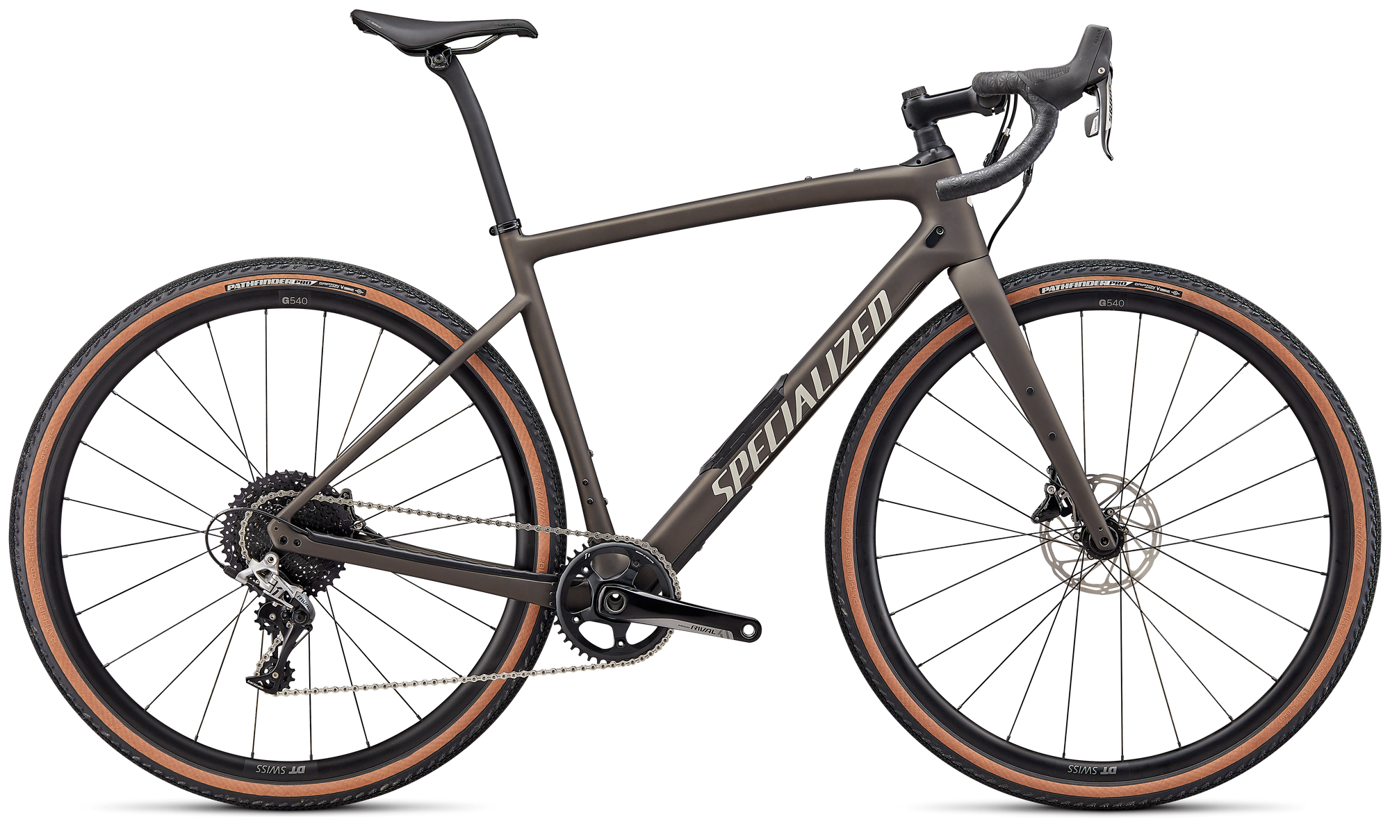 Specialized Diverge Comp Carbon - SRAM Rival - Satin Gunmetal/White/Chrome/Clean