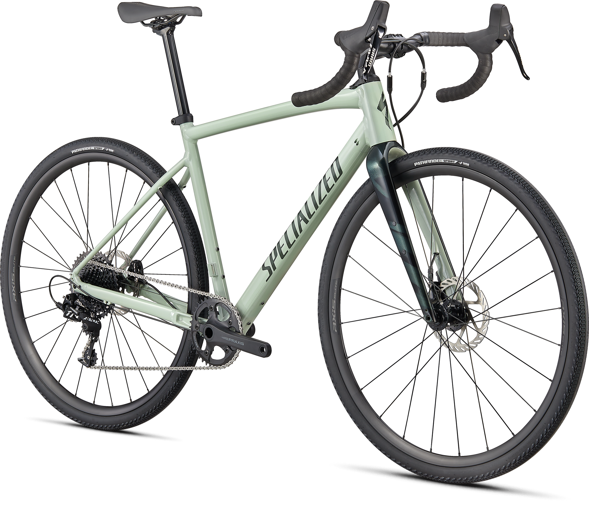 Specialized Diverge Comp E5 - SRAM Apex - Gloss Spruce/Oak Metallic/Chrome/Wild