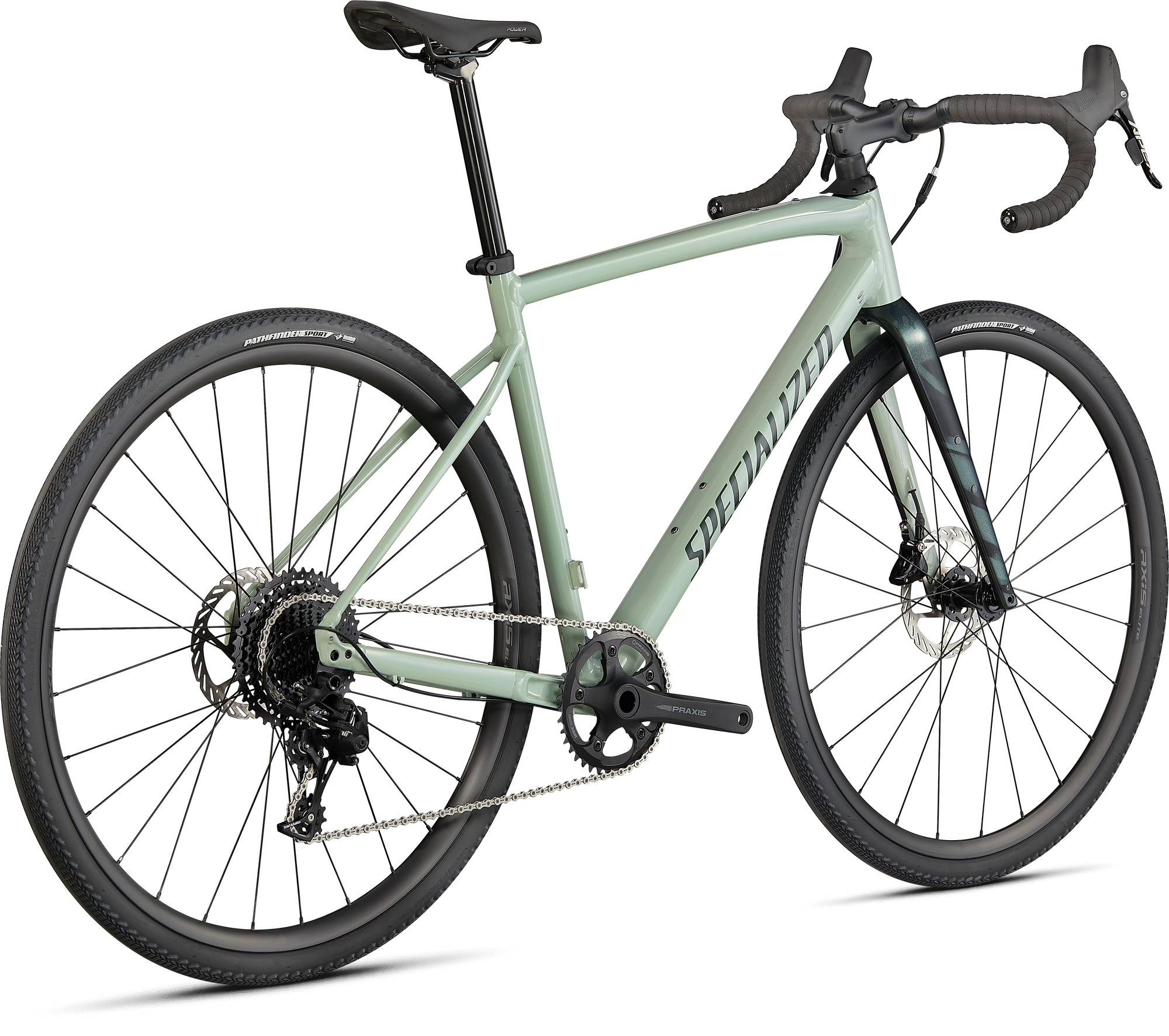 Specialized Diverge Comp E5 - SRAM Apex - Gloss Spruce/Oak Metallic/Chrome/Wild