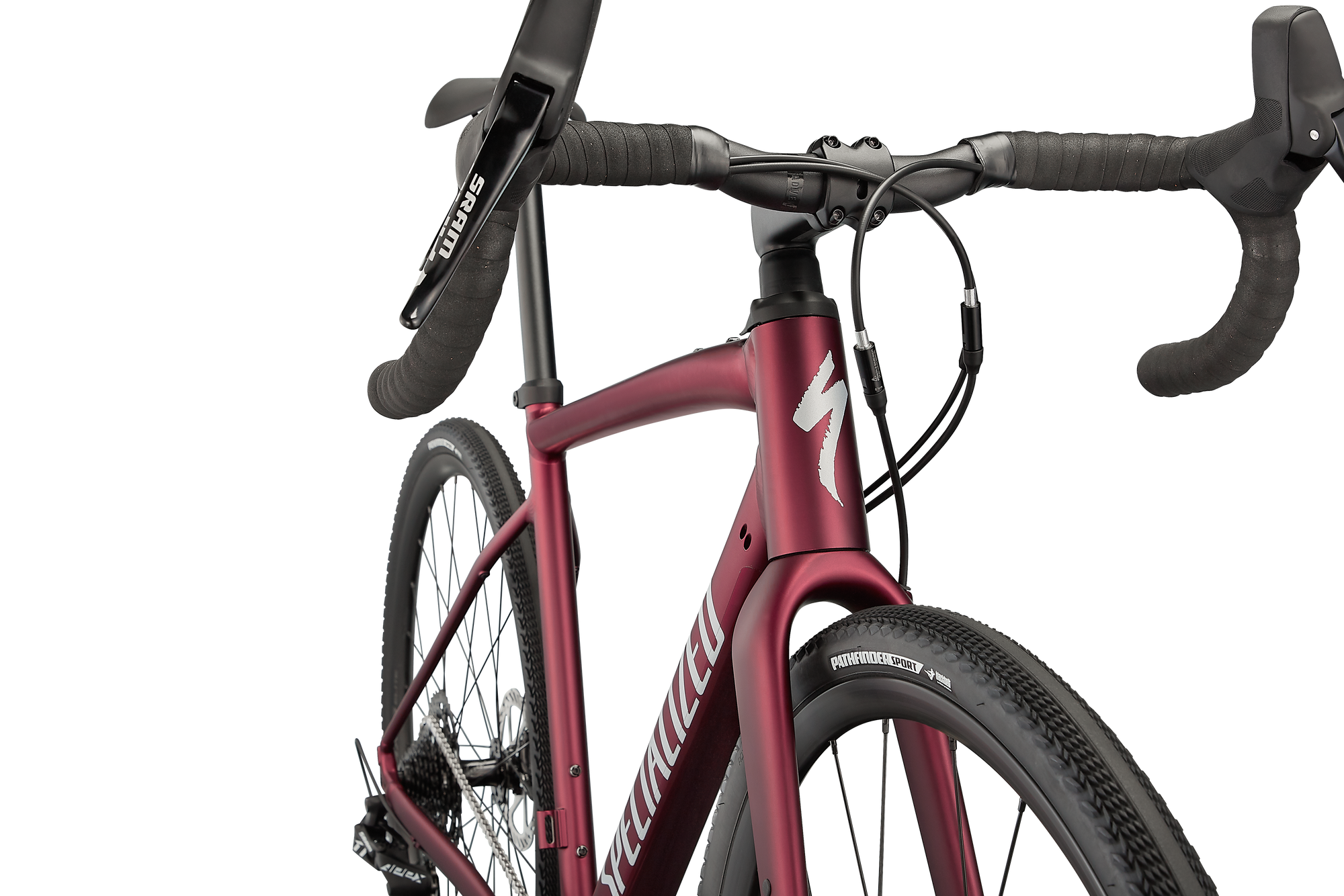 Specialized Diverge Comp E5 - SRAM Apex - Satin Maroon/Light Silver/Chrome/Clean