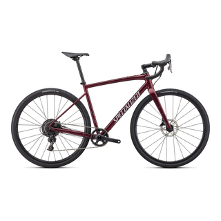 Specialized Diverge Comp E5 - SRAM Apex - Satin Maroon/Light Silver/Chrome/Clean