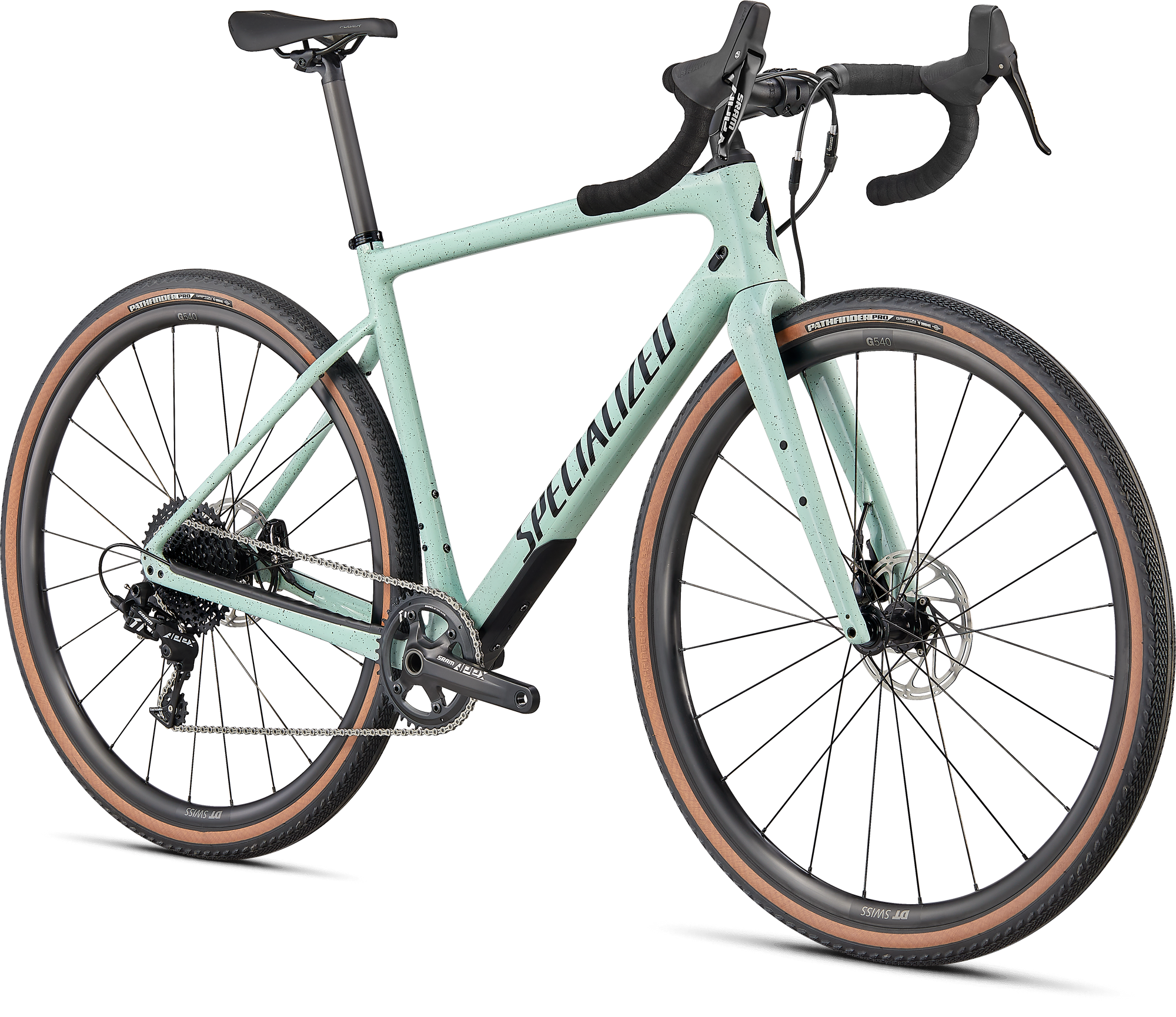Specialized Diverge Sport Carbon - SRAM Apex - Gloss Ca White Sage/Oak/Black/Chrome/Clean