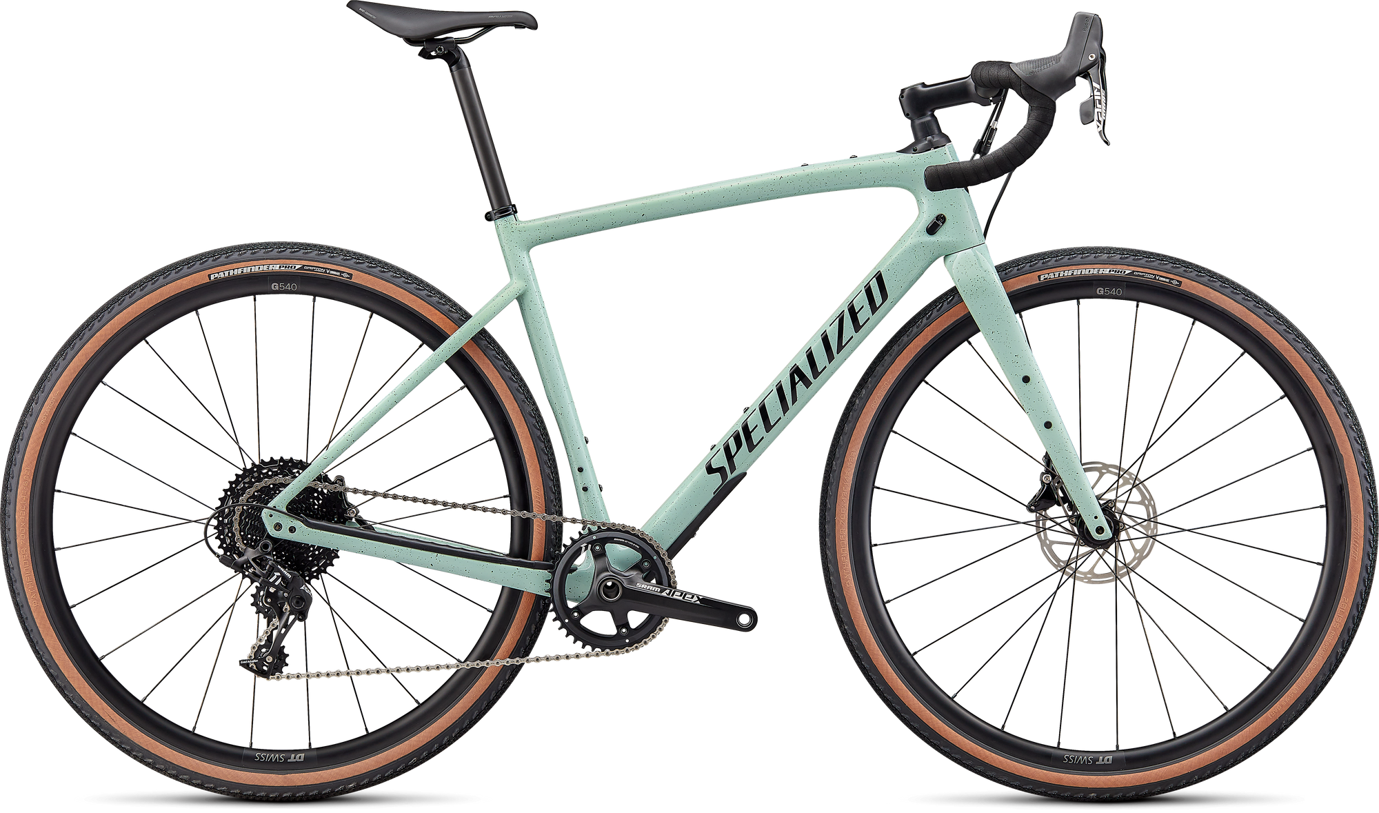 Specialized Diverge Sport Carbon - SRAM Apex - Gloss Ca White Sage/Oak/Black/Chrome/Clean