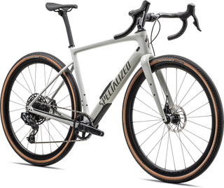 Specialized Diverge Expert Carbon - SRAM Rival eTAP AXS / GX Eagle AXS - Gloss Dune White / Taupe