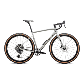 Specialized Diverge Expert Carbon - SRAM Rival eTAP AXS / GX Eagle AXS - Gloss Dune White / Taupe