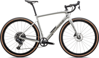 Specialized Diverge Expert Carbon - SRAM Rival eTAP AXS / GX Eagle AXS - Gloss Dune White / Taupe