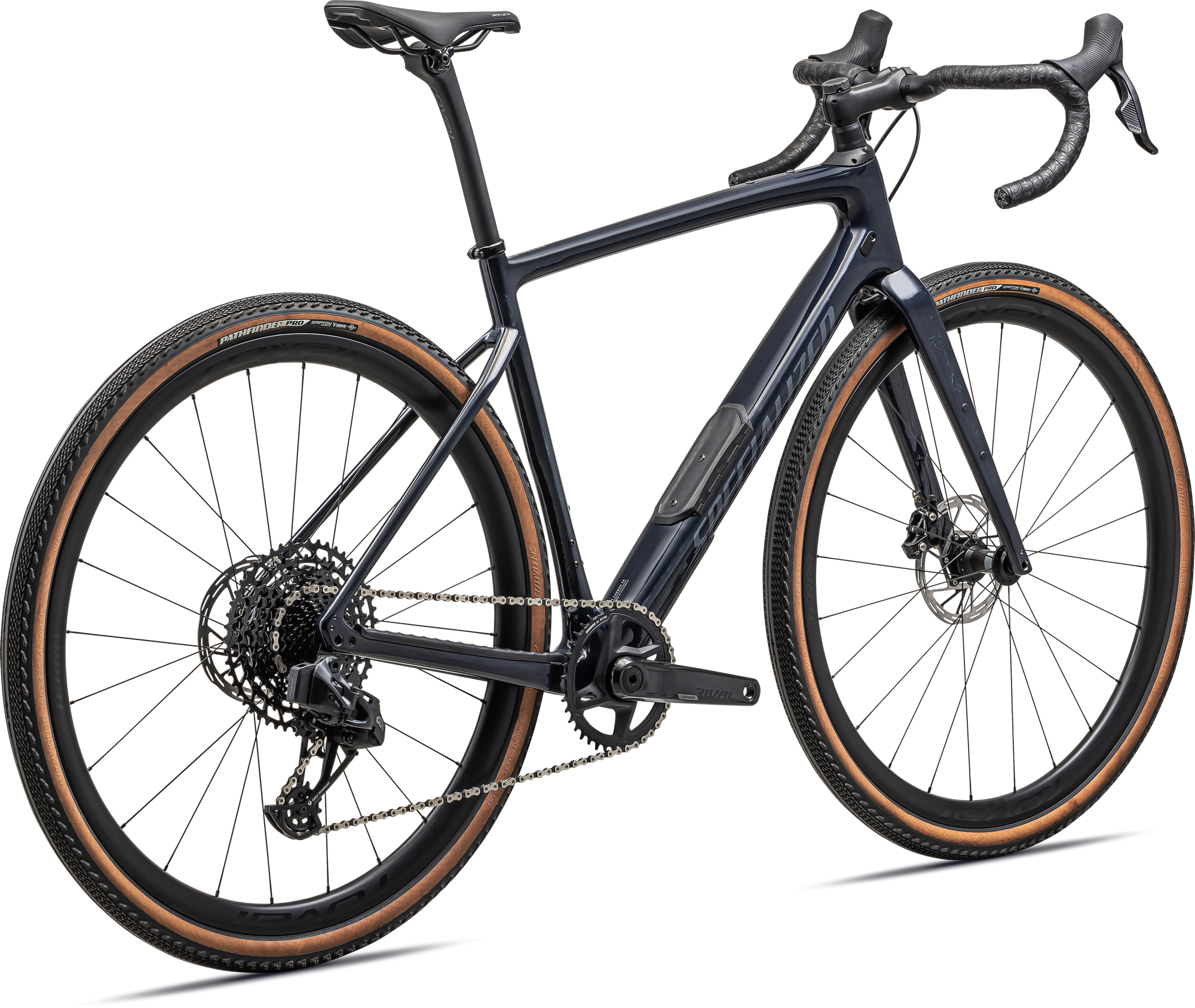 Specialized Diverge Expert Carbon - SRAM Rival eTAP AXS / GX Eagle AXS - Gloss Dark Navy Granite Over Carbon / Pearl