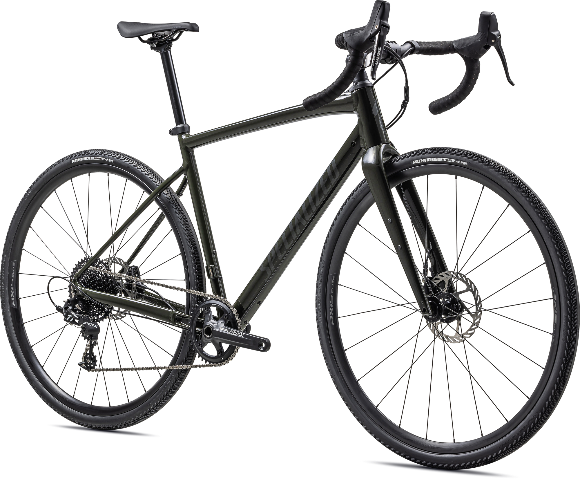 Specialized Diverge Comp E5 - SRAM Apex - Gloss Dark Moss Green/Pearl