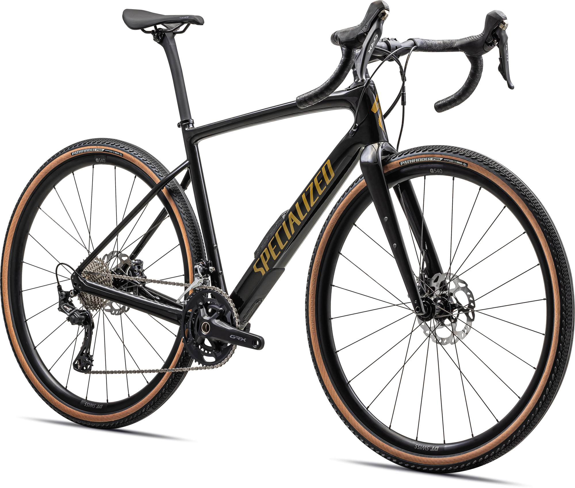 Specialized Diverge Comp Carbon - Shimano GRX - Gloss Obsidian/Harvest Gold Metallic