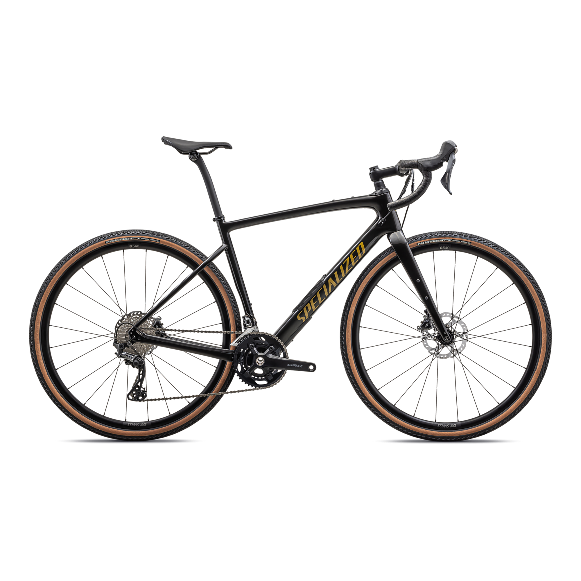 Specialized Diverge Comp Carbon - Shimano GRX - Gloss Obsidian/Harvest Gold Metallic