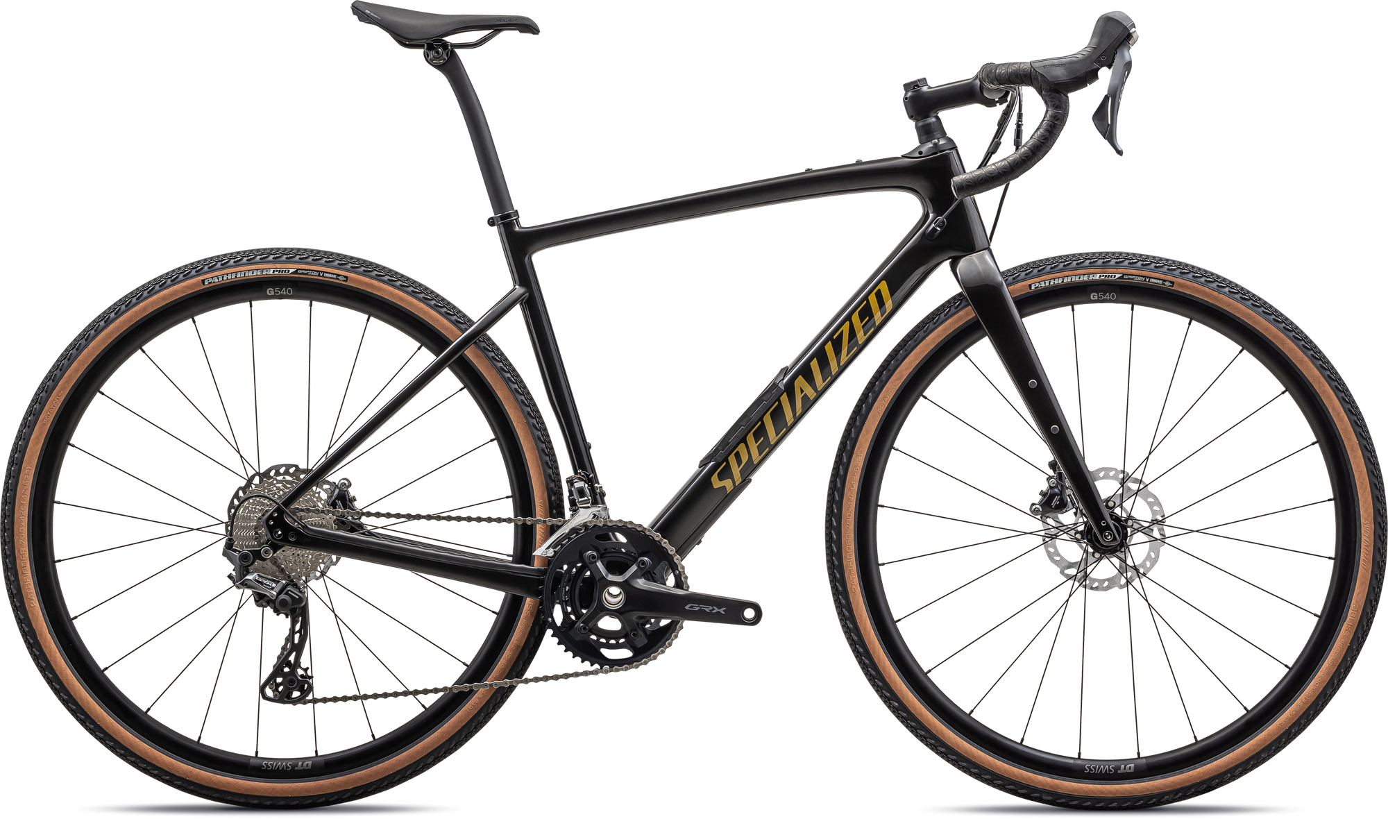 Specialized Diverge Comp Carbon - Shimano GRX - Gloss Obsidian/Harvest Gold Metallic