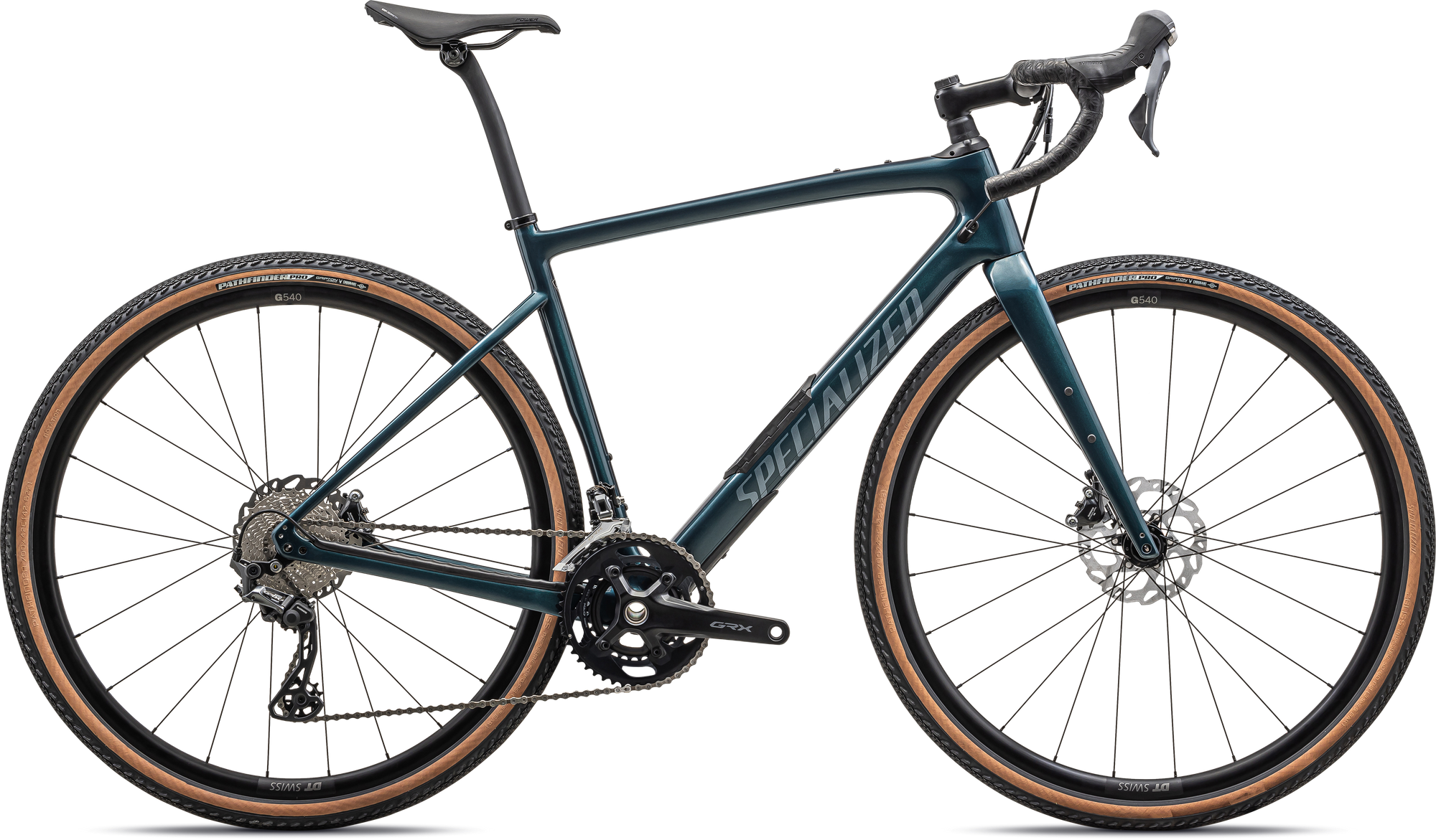 Specialized Diverge Comp Carbon - Shimano GRX - Gloss Metallic Deep Lake Granite/Pearl