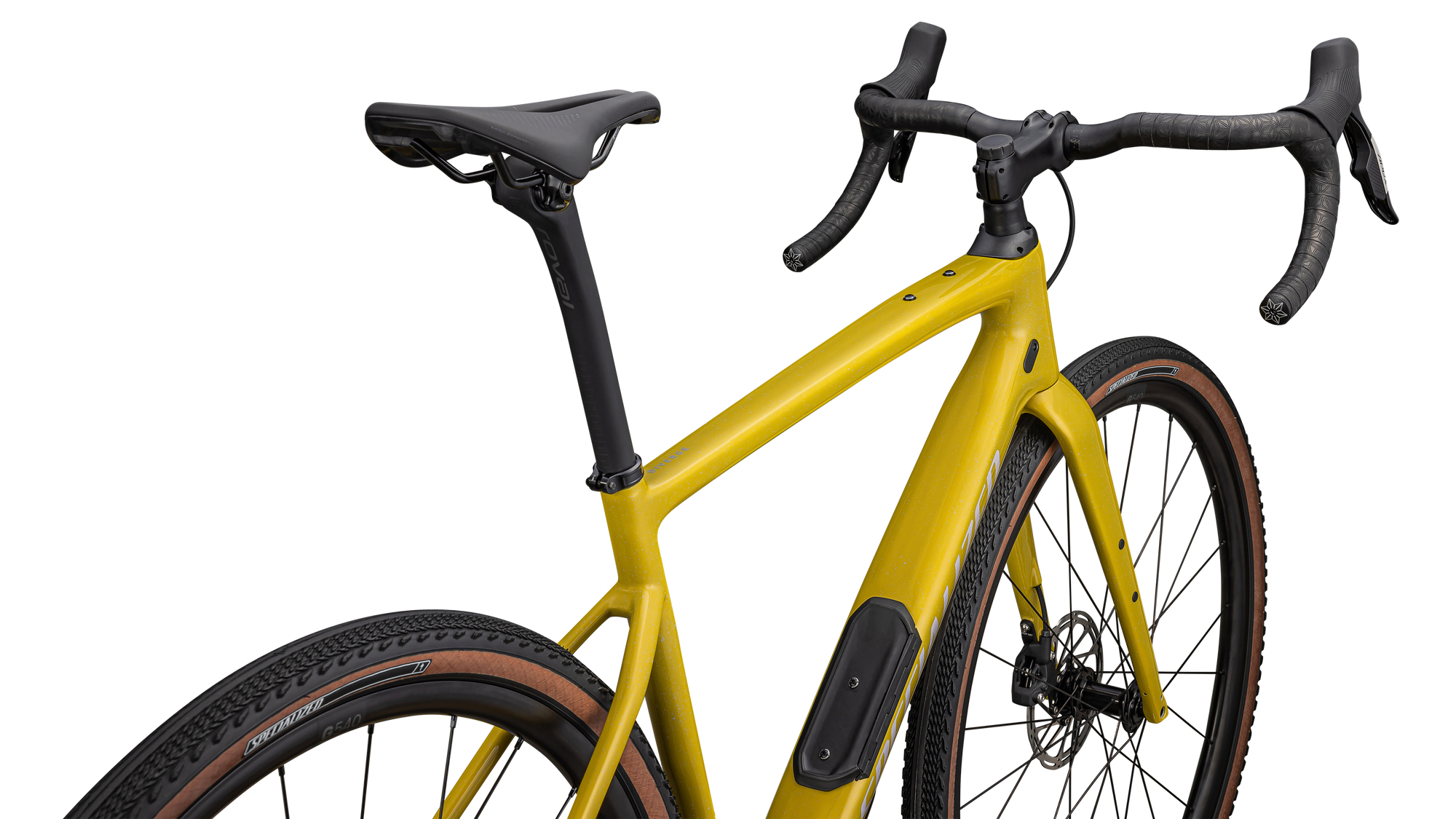 Specialized Diverge Comp Carbon - SRAM Apex eTAP AXS - Gloss Metallic Sulfur / Amber Glow / Purple Haze / Metallic Obsidian