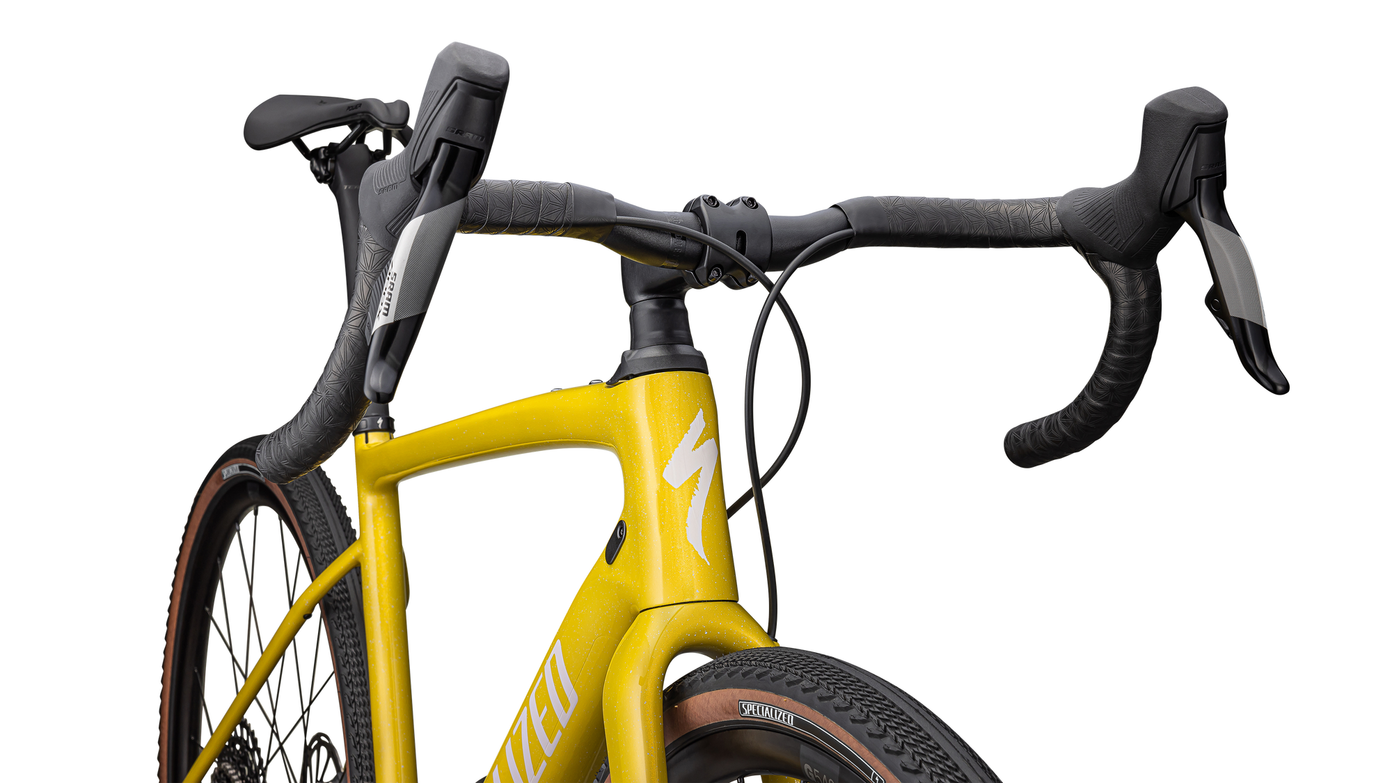Specialized Diverge Comp Carbon - SRAM Apex eTAP AXS - Gloss Metallic Sulfur / Amber Glow / Purple Haze / Metallic Obsidian
