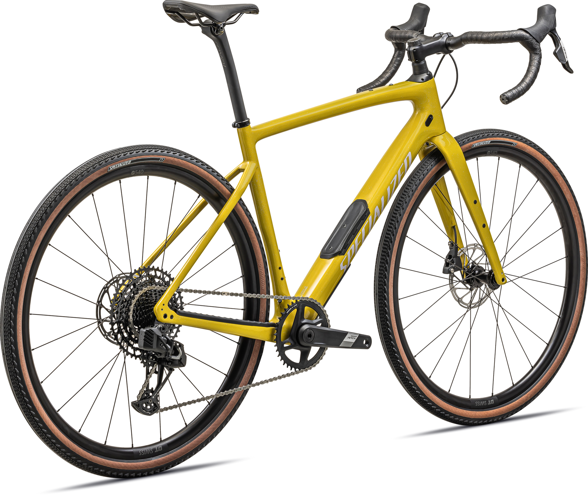 Specialized Diverge Comp Carbon - SRAM Apex eTAP AXS - Gloss Metallic Sulfur / Amber Glow / Purple Haze / Metallic Obsidian