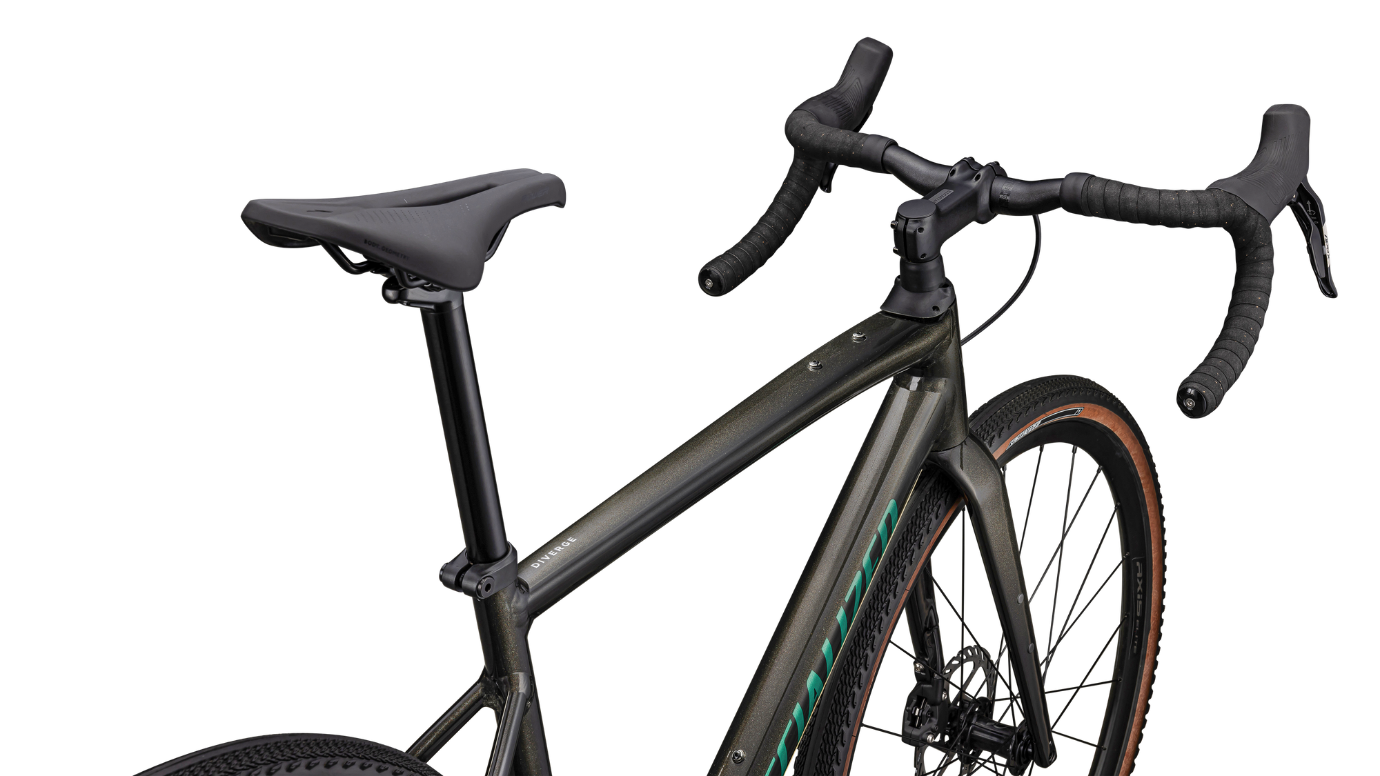 Specialized Diverge Comp E5 - SRAM Apex - Gloss Metallic Obsidian / Metallic Pine Green