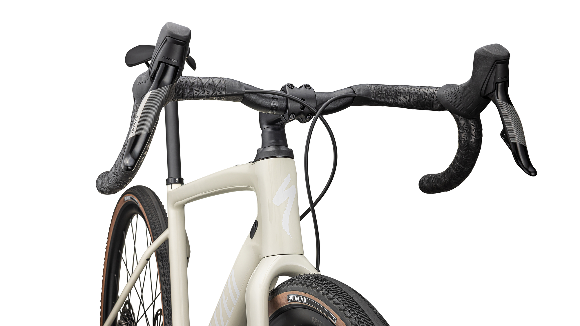 Specialized Diverge Comp Carbon - SRAM Apex eTAP AXS - Gloss Birch / White