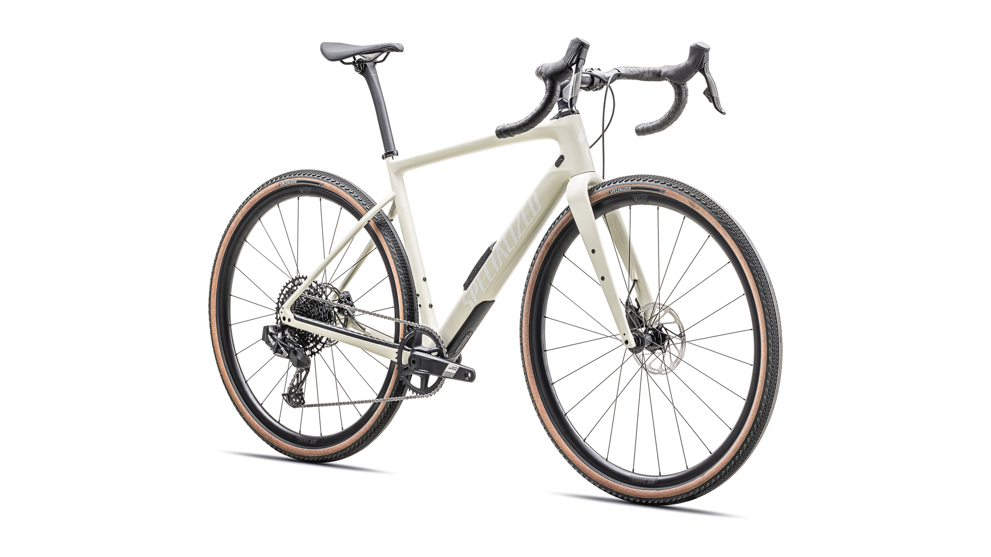 Specialized Diverge Comp Carbon - SRAM Apex eTAP AXS - Gloss Birch / White