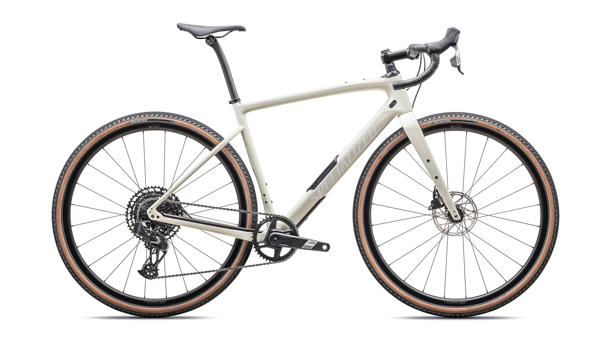 Specialized Diverge Comp Carbon - SRAM Apex eTAP AXS - Gloss Birch / White