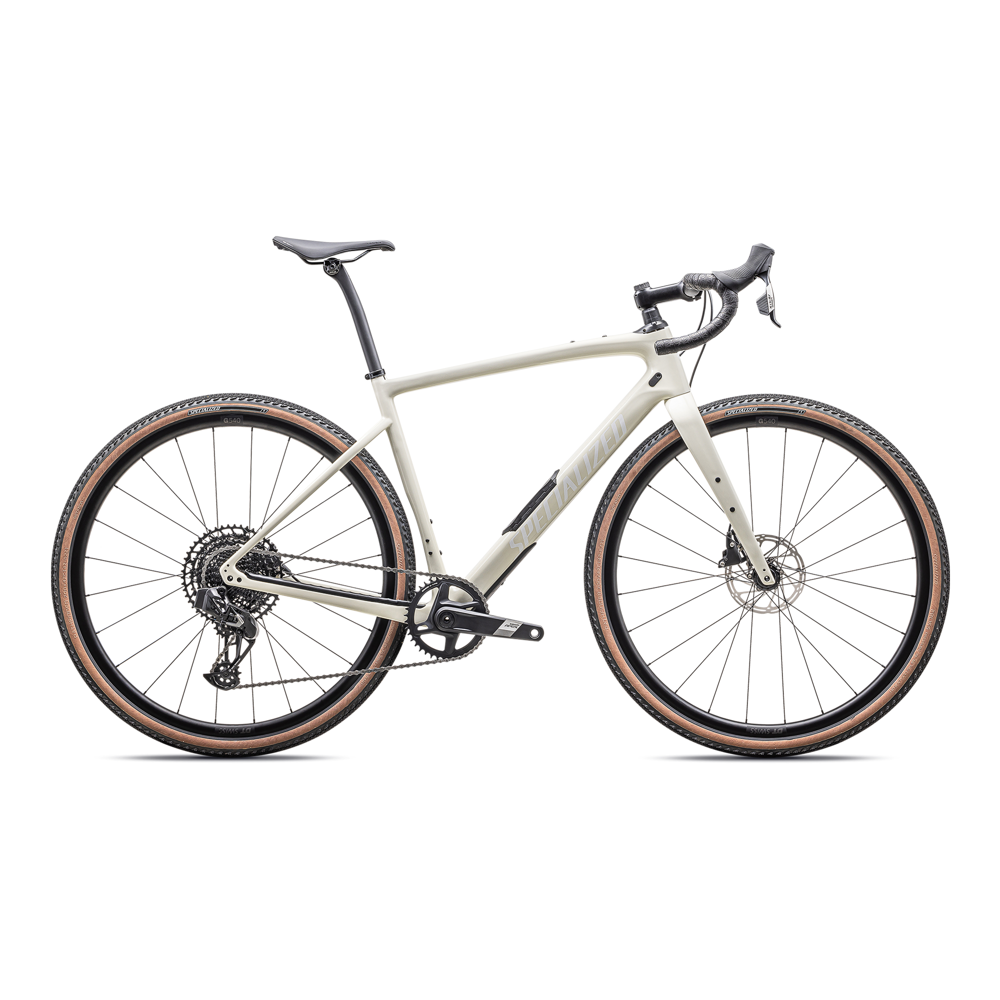 Specialized Diverge Comp Carbon - SRAM Apex eTAP AXS - Gloss Birch / White