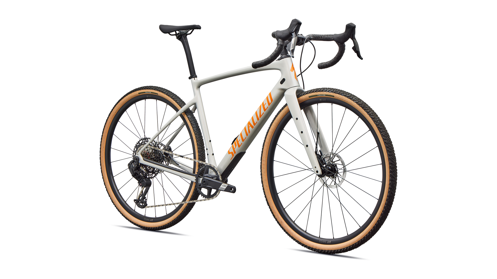 Specialized Diverge 4 Comp Carbon - SRAM Apex AXS/S1000 - Dolomite Metallic/Orange Zest