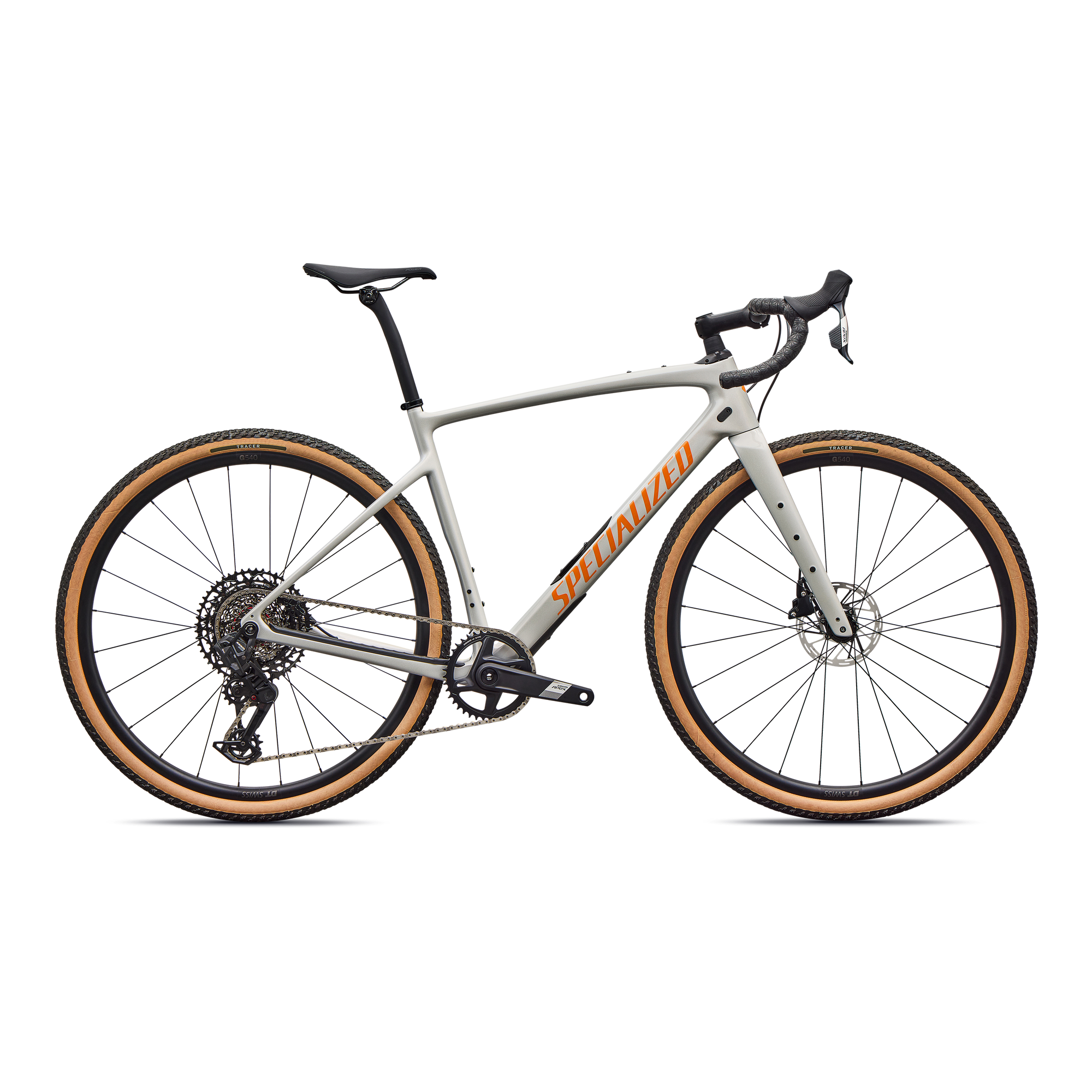 Specialized Diverge 4 Comp Carbon - SRAM Apex AXS/S1000 - Dolomite Metallic/Orange Zest