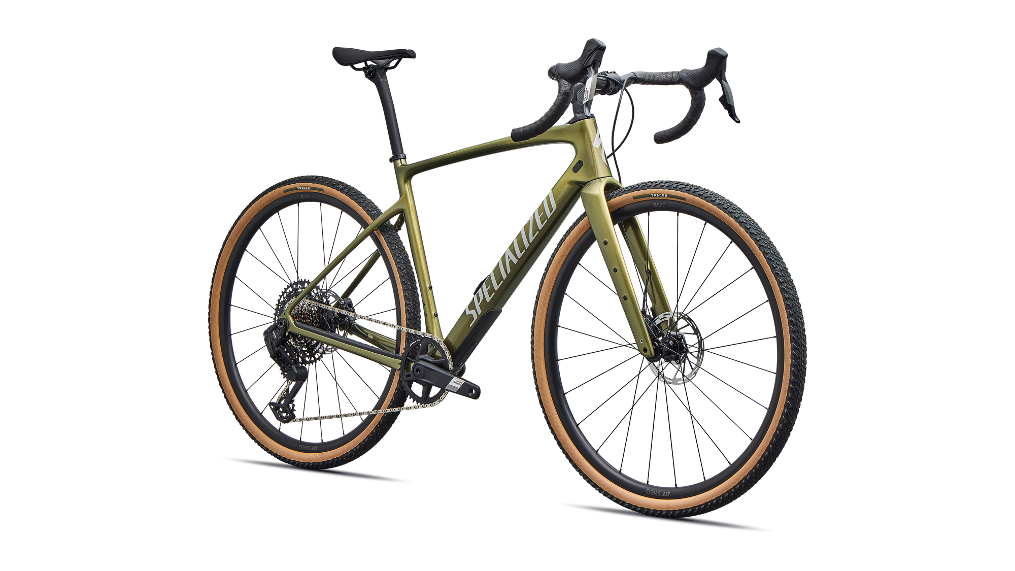Specialized Diverge 4 Comp Carbon - SRAM Apex AXS/S1000 - Laurel Green Metallic/Dolomite Metallic
