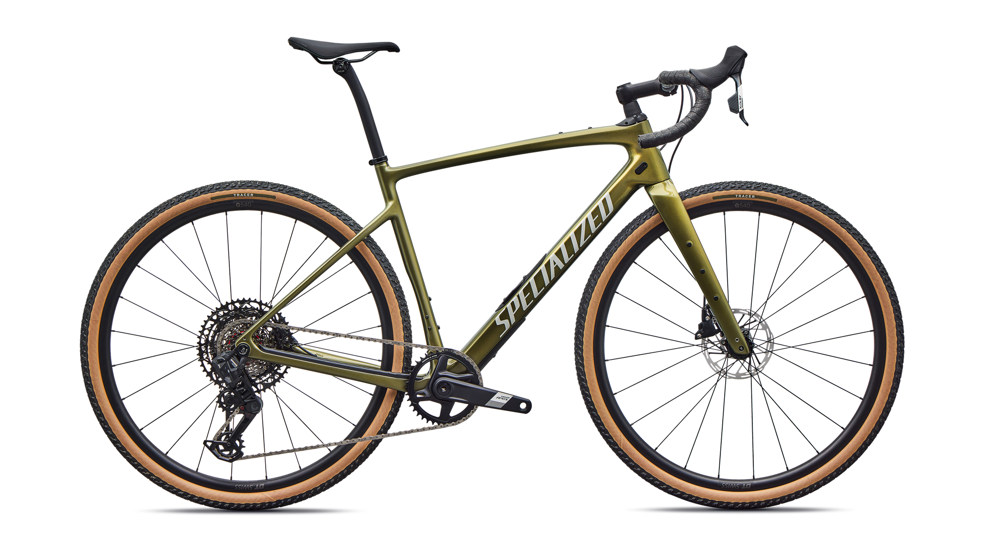 Specialized Diverge 4 Comp Carbon - SRAM Apex AXS/S1000 - Laurel Green Metallic/Dolomite Metallic