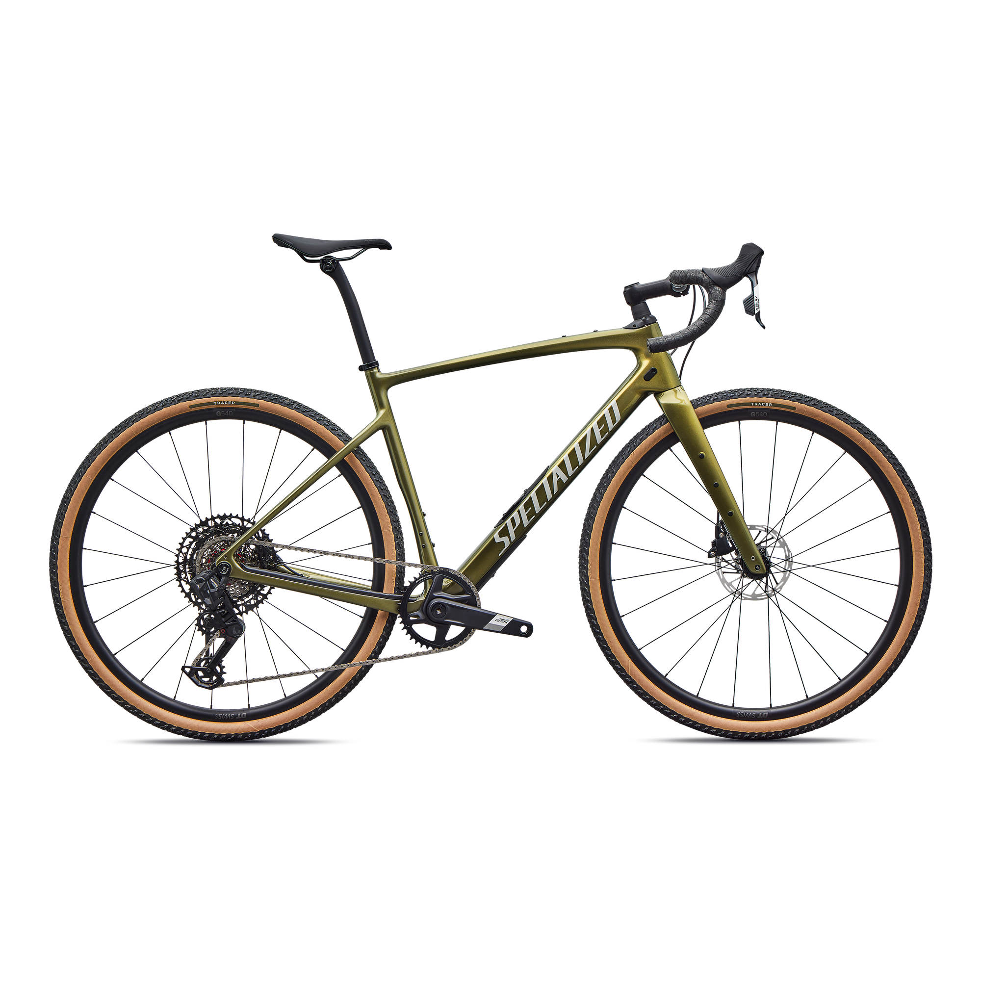 Specialized Diverge 4 Comp Carbon - SRAM Apex AXS/S1000 - Laurel Green Metallic/Dolomite Metallic
