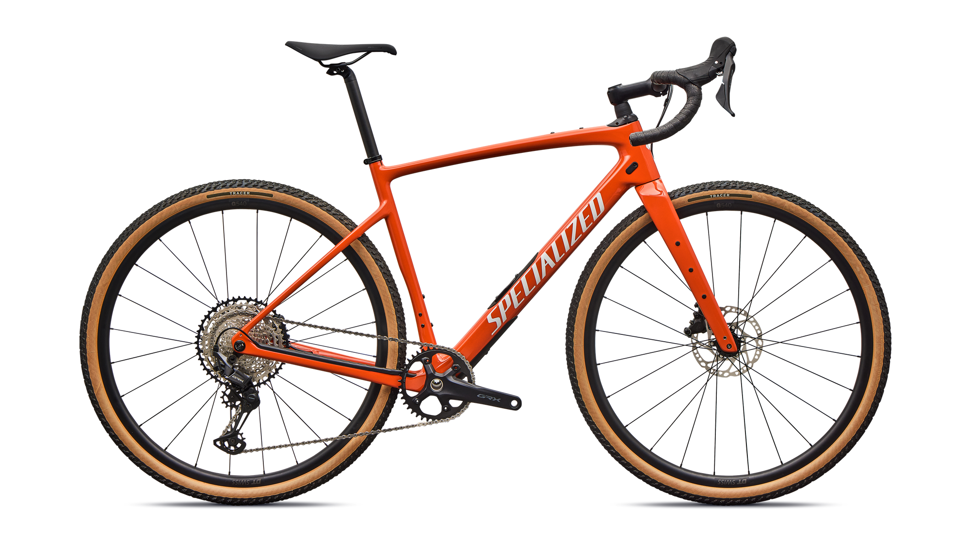 Specialized Diverge 4 Sport Carbon - Shimano GRX 600 - Deep Orange/Dune White