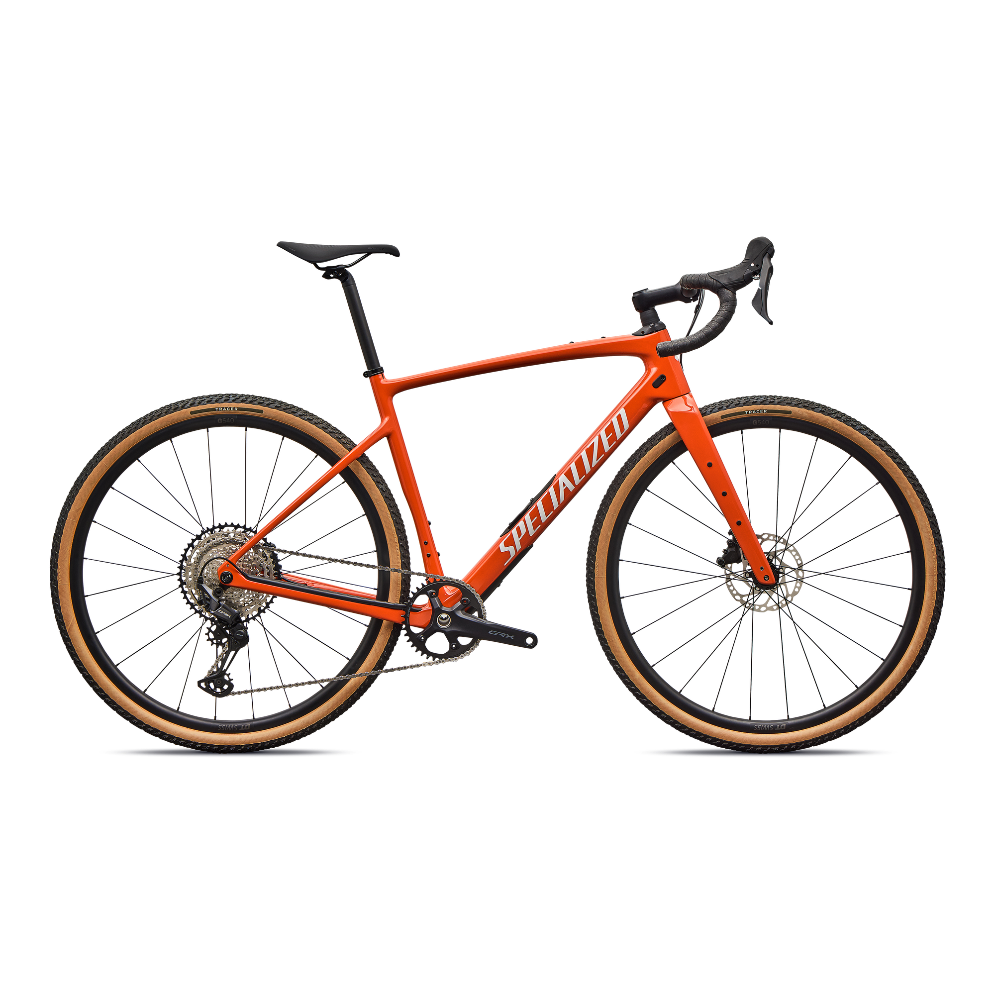 Specialized Diverge 4 Sport Carbon - Shimano GRX 600 - Deep Orange/Dune White