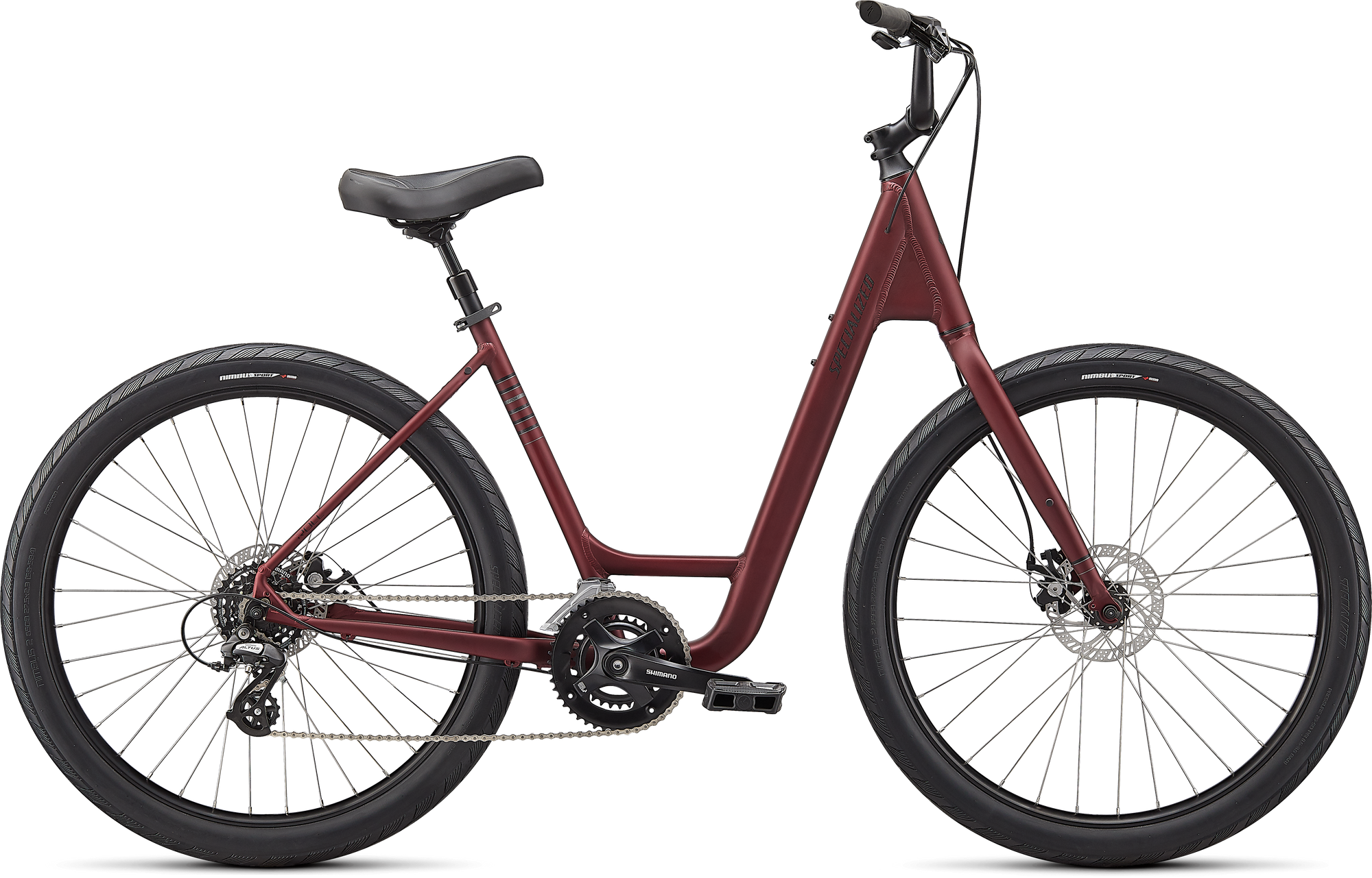 Specialized Roll Sport - Low-Entry - Satin Maroon / Charcoal / Black Reflective