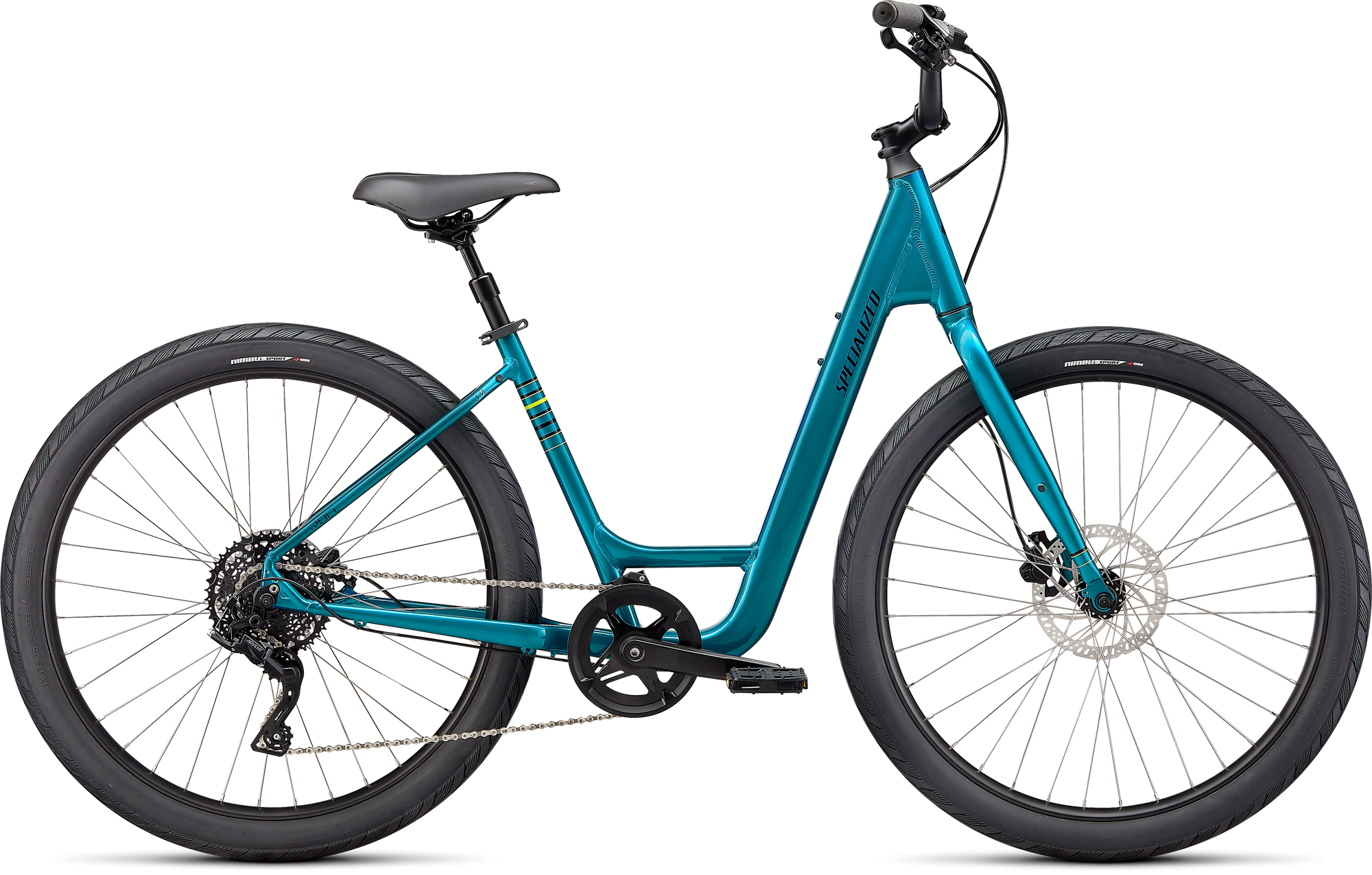 Specialized Roll 3.0 Low Entry - Gloss Teal Tint / Hyper Green / Satin Black Reflective