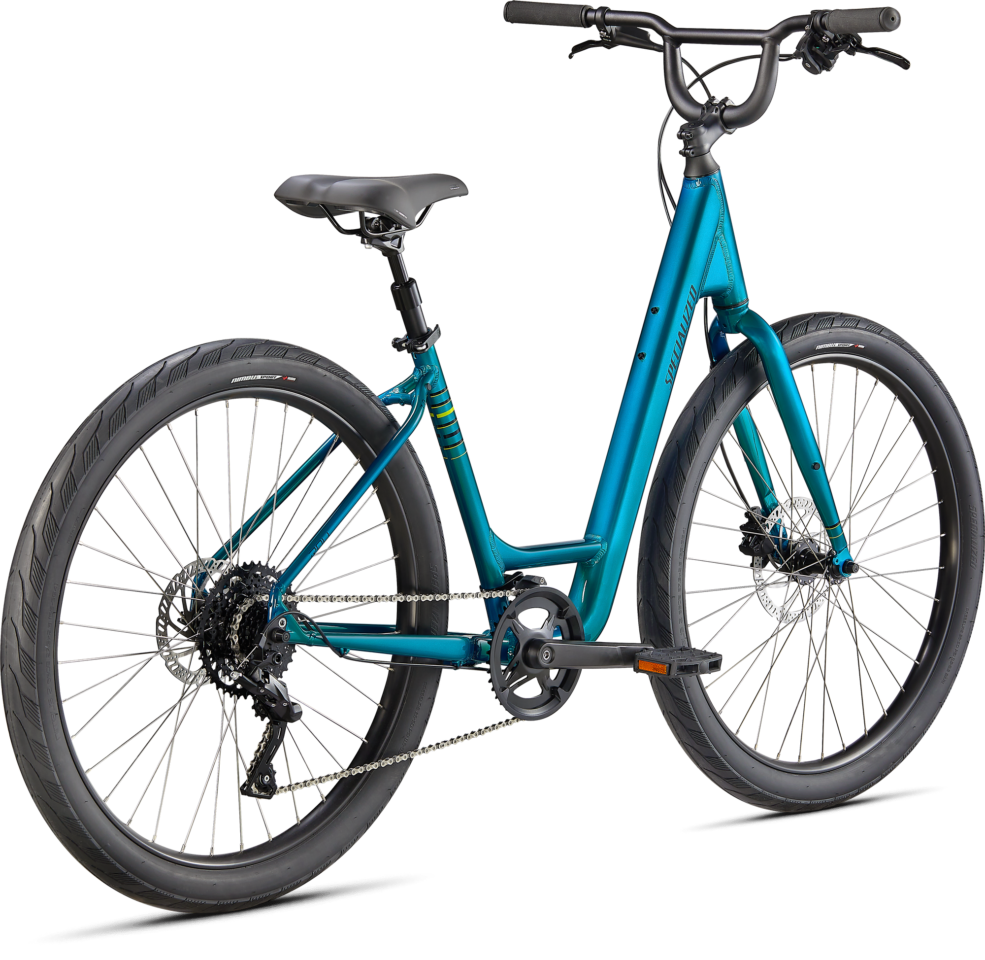 Specialized Roll 3.0 Low Entry - Gloss Teal Tint / Hyper Green / Satin Black Reflective