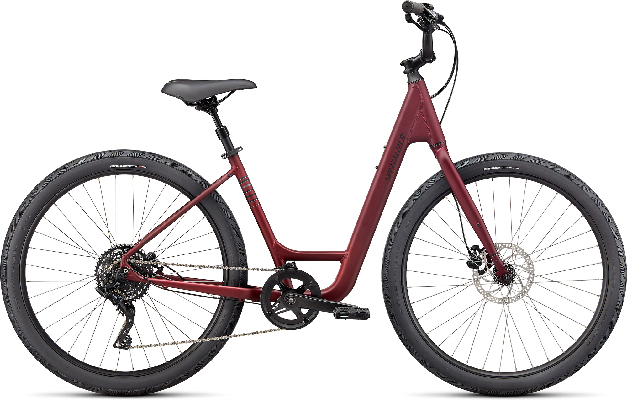 Specialized Roll 3.0 Low Entry - Satin Maroon / Charcoal / Black Reflective