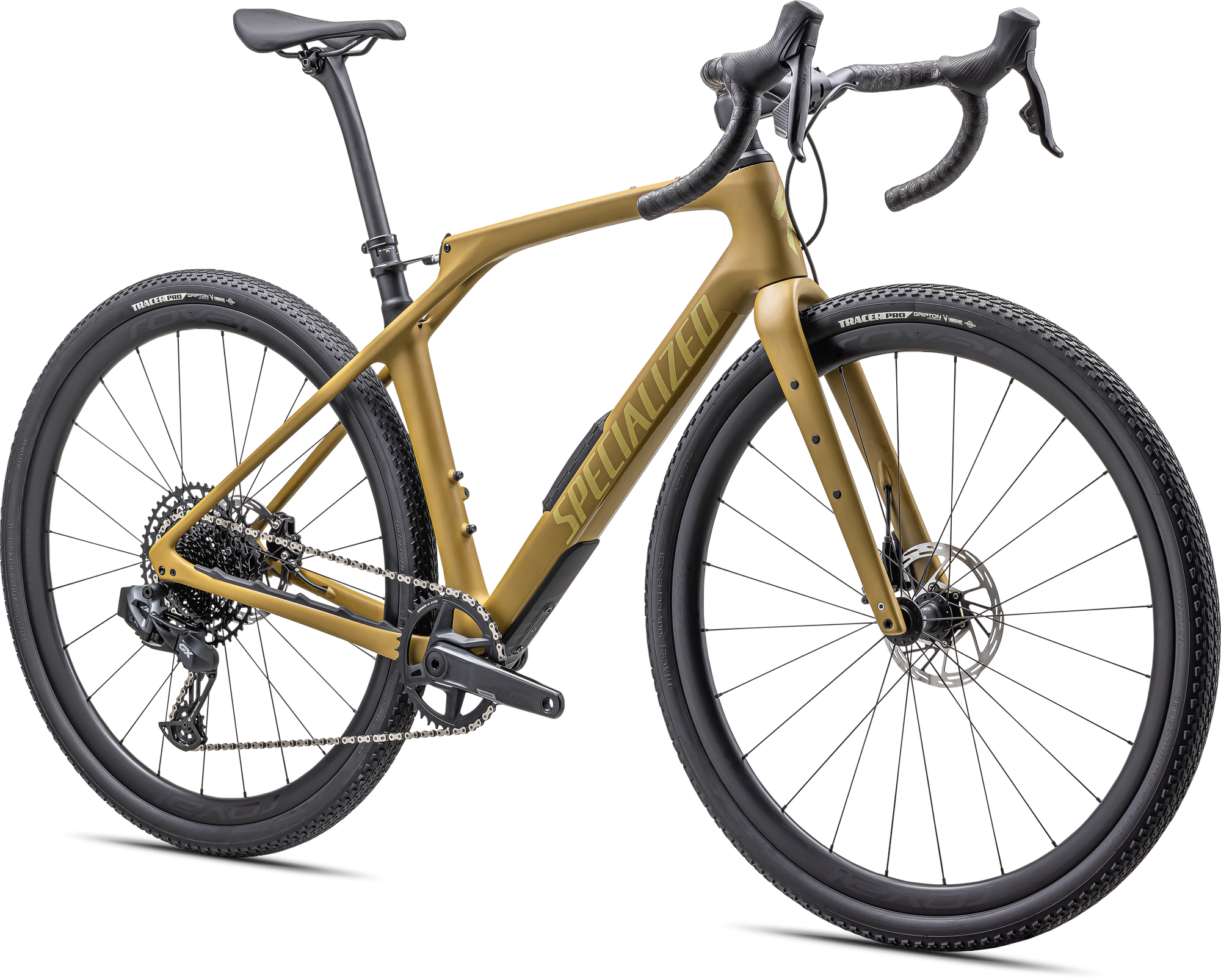 Specialized Diverge STR Expert - SRAM Rival eTAP AXS / GX Eagle AXS - Satin Harvest Gold/Gold Ghost Pearl