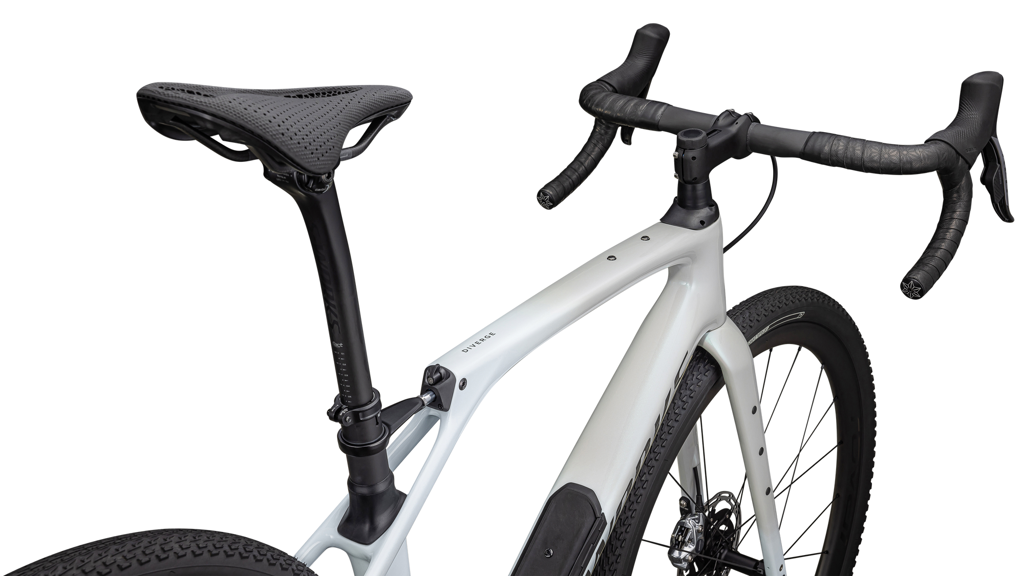 Specialized S-Works Diverge STR - SRAM RED eTAP AXS / XX1 Eagle AXS - Dove Grey+Eyris Pearl - Morning Mist / Eyris Pearl  / Smoke