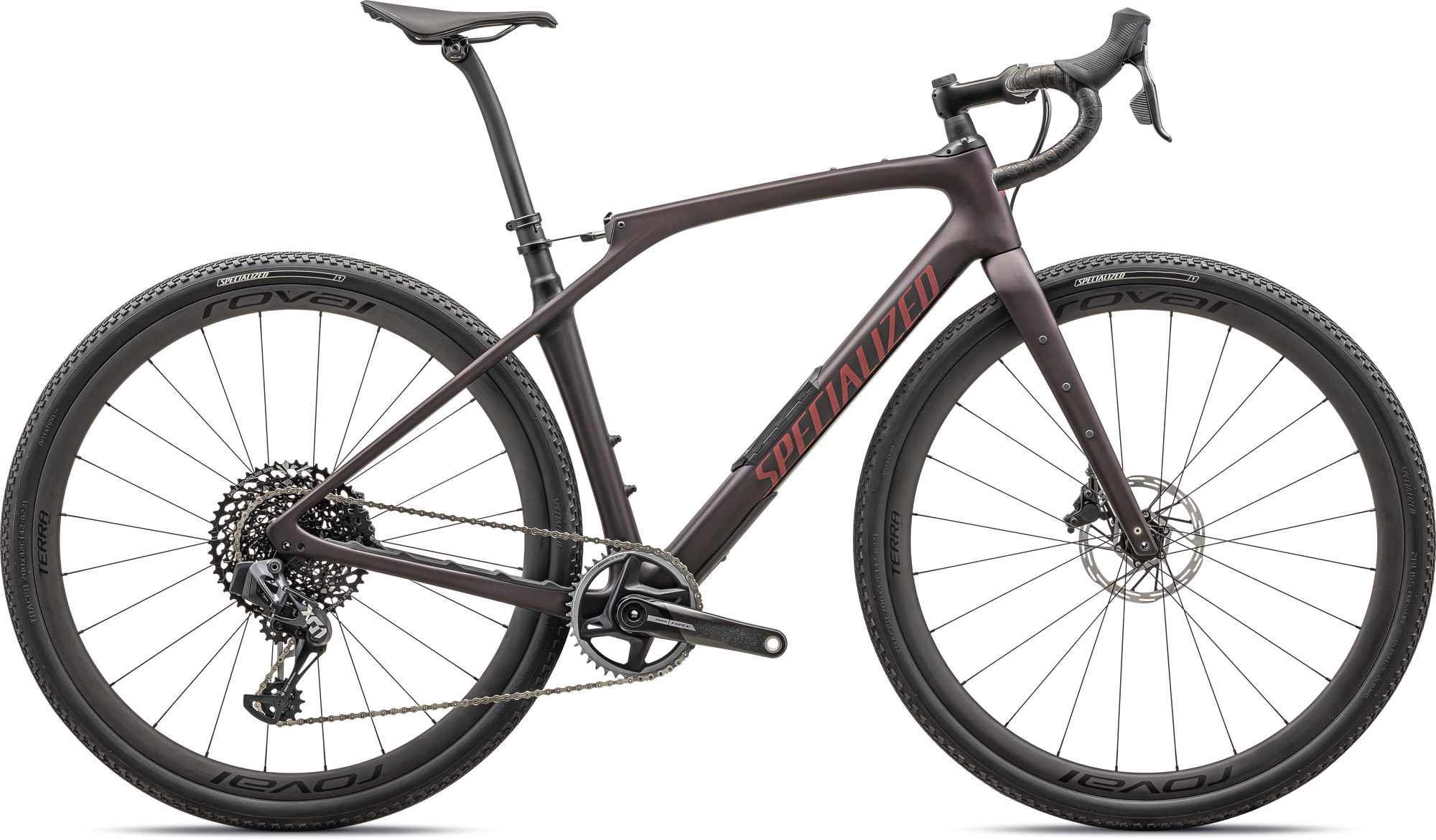 Specialized Diverge STR Pro - SRAM Force eTAP AXS / X01 Eagle AXS - Red Tint Carbon / Red Sky