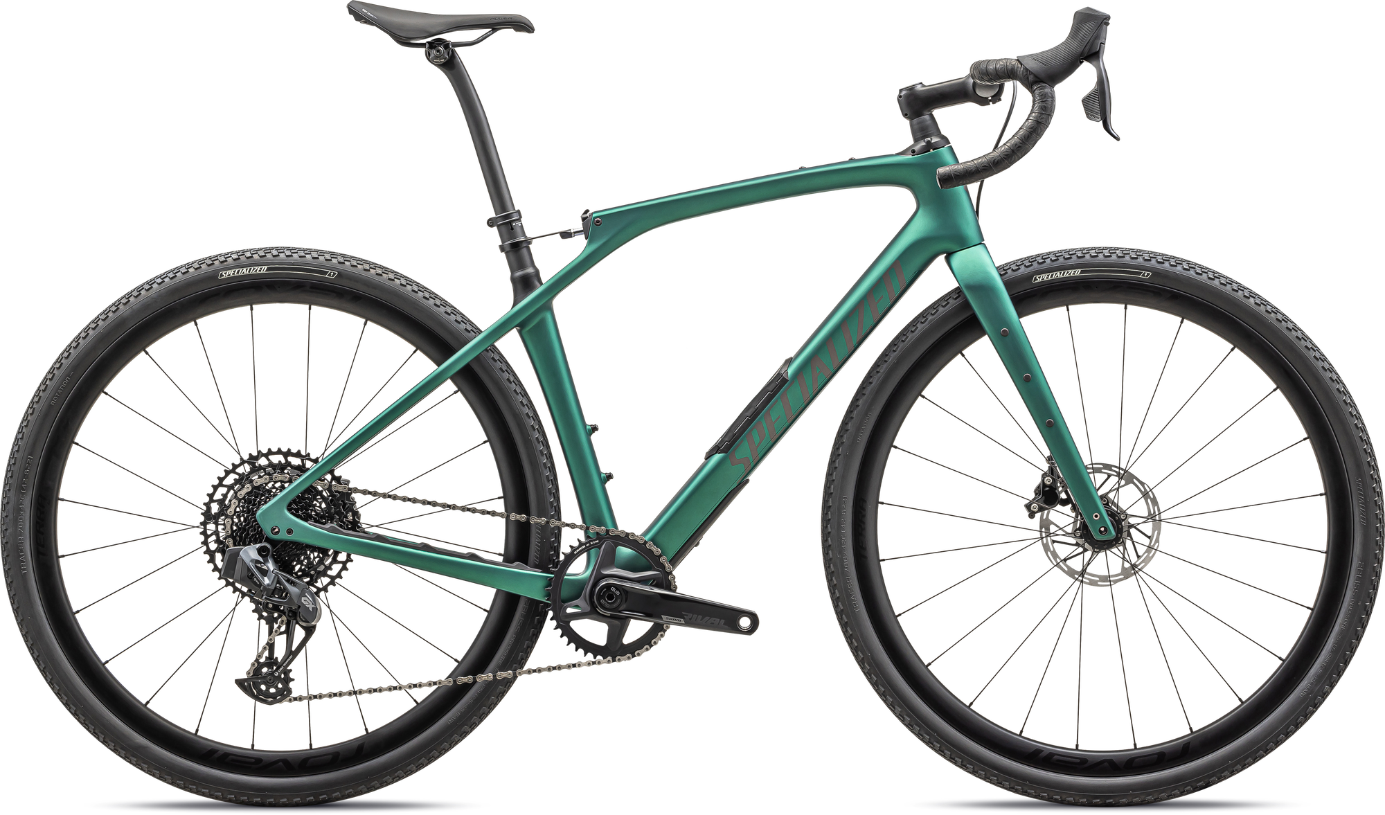 Specialized Diverge STR Expert - SRAM Rival eTAP AXS / GX Eagle AXS - Satin Metallic Pine / Smoke
