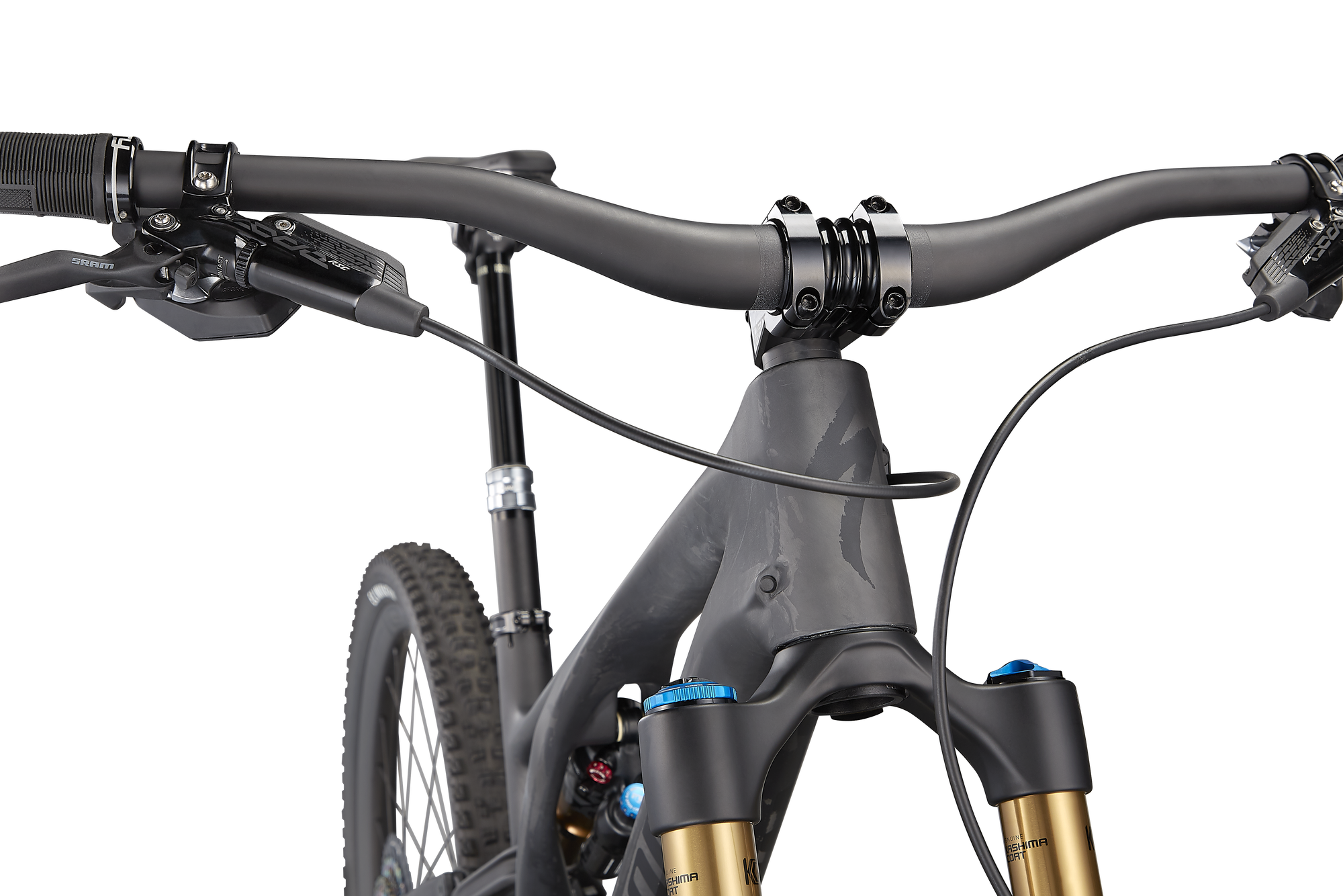Specialized S-Works Stumpjumper EVO - Satin Brushed Black Liquid Metal / Carbon / Black