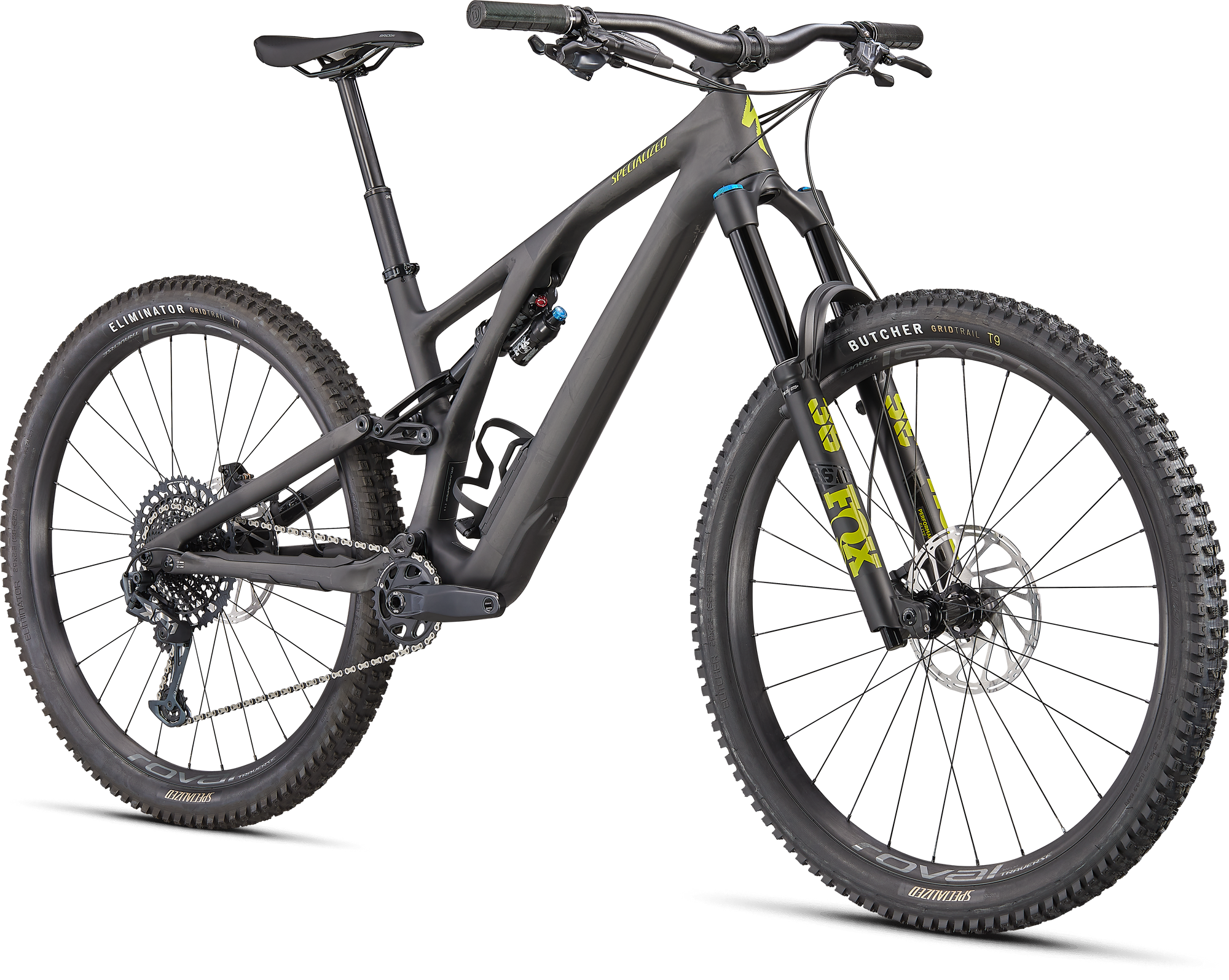 Specialized Stumpjumper Evo Expert - SRAM X01, FOX Performance Elite - Satin Carbon / Olive Green / Black
