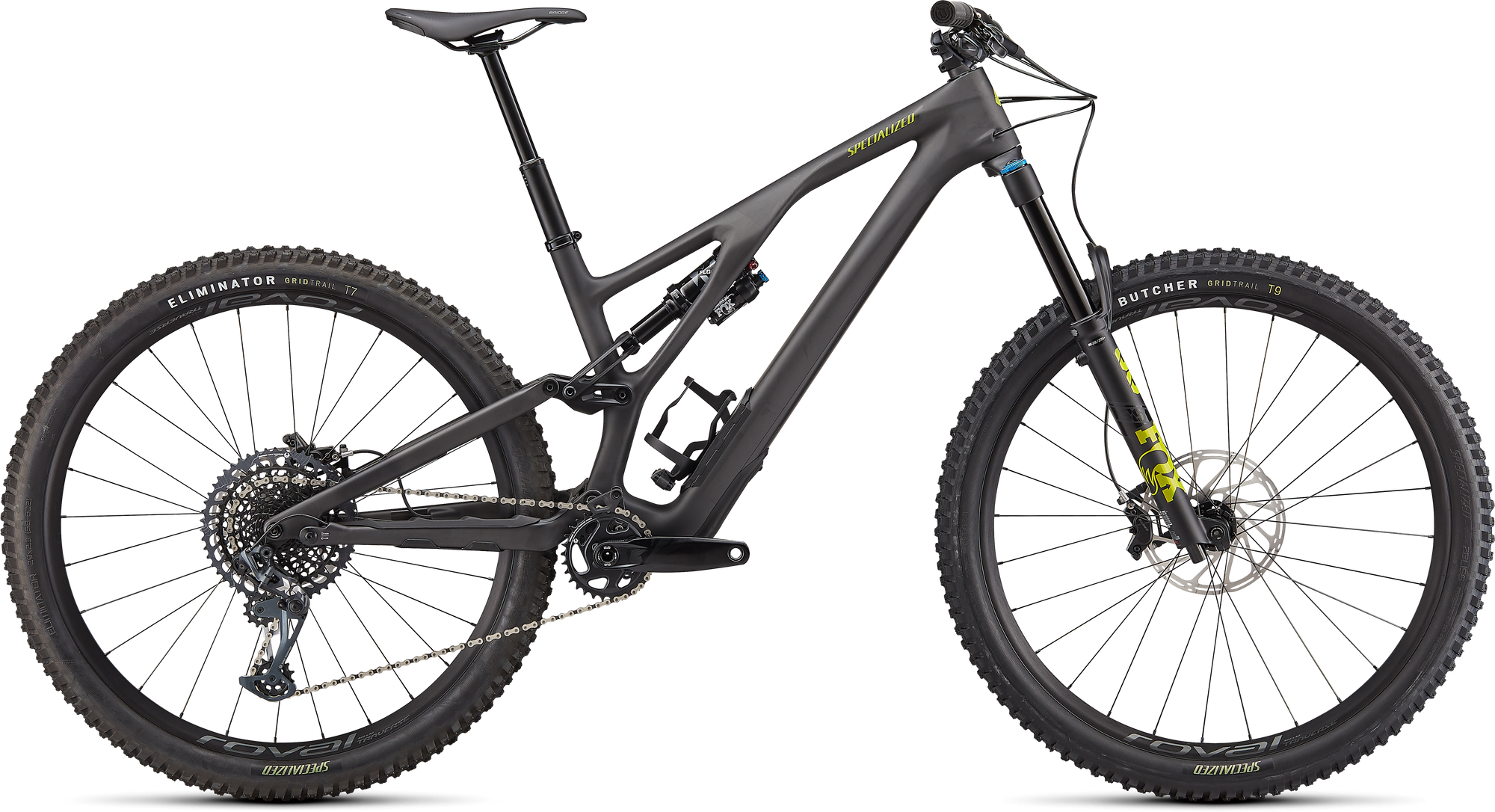Specialized Stumpjumper Evo Expert - SRAM X01, FOX Performance Elite - Satin Carbon / Olive Green / Black