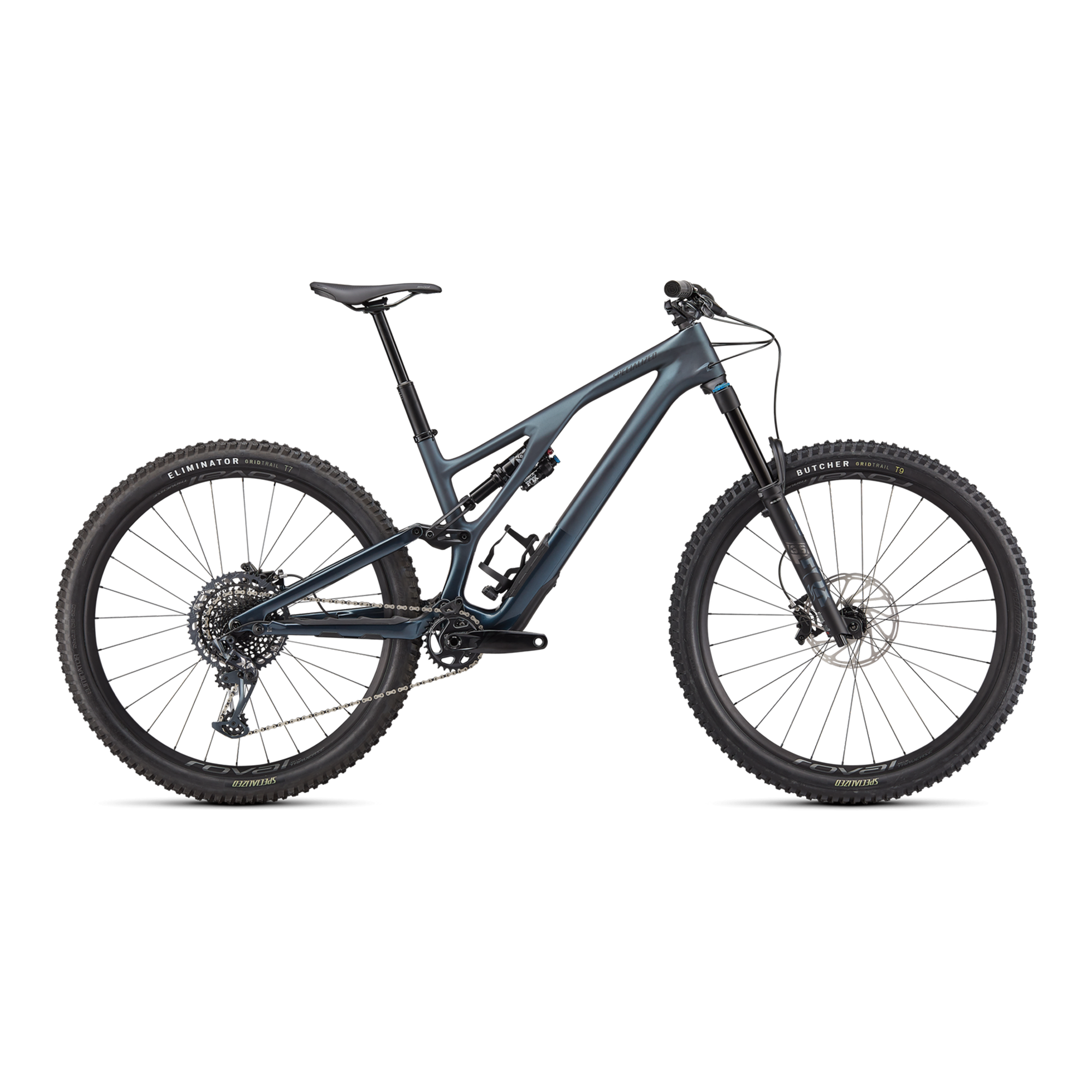 Specialized Stumpjumper Evo Expert - SRAM X01, FOX Performance Elite - Satin Cast Battleship / Gloss Cast Battleship / Black